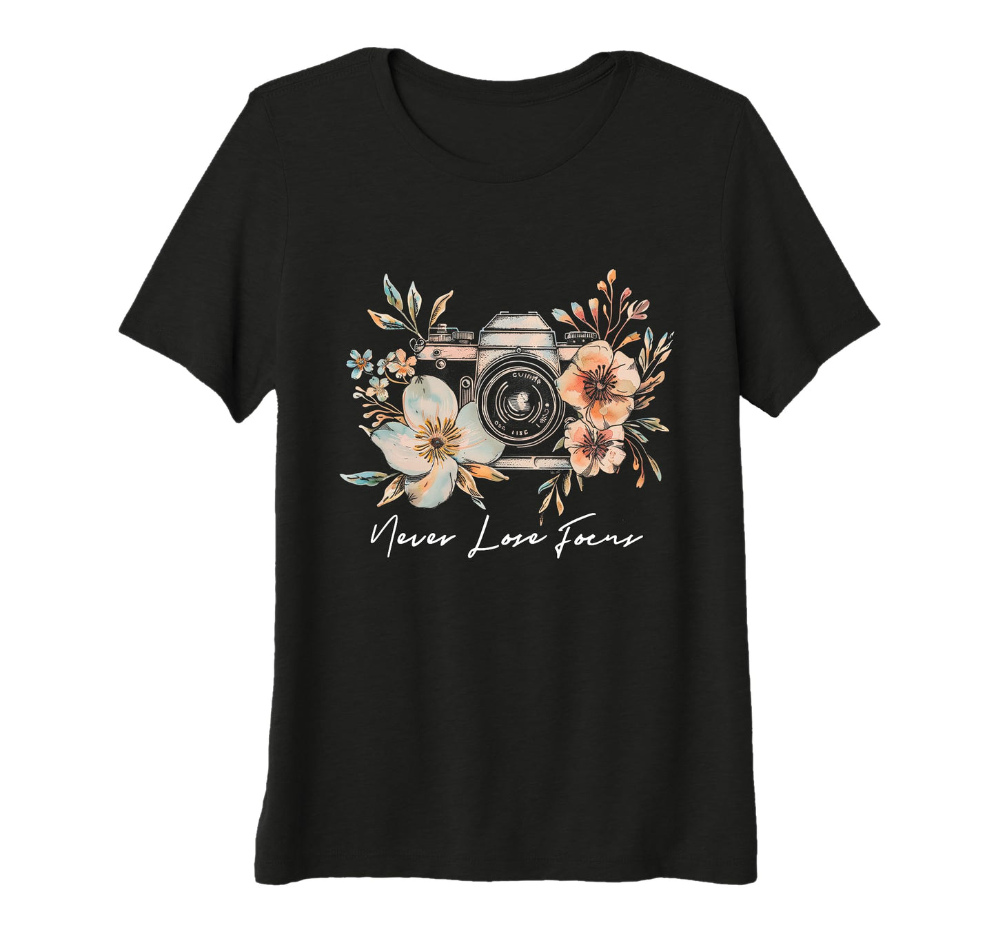 Womens Photographer Never Lose Focus T-Shirt - Trendy Graphic Men Women - T-Shirt, Sweatshirt, Hoodie