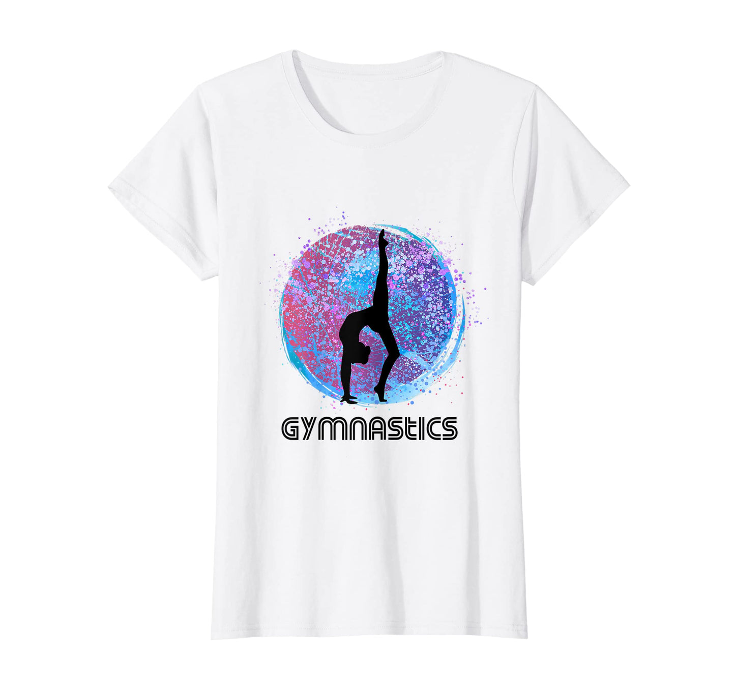 Womens Distressed Gymnastics Gymnasts T-Shirt - Custom Art Print Unisex - T-Shirt, Sweatshirt, Hoodie