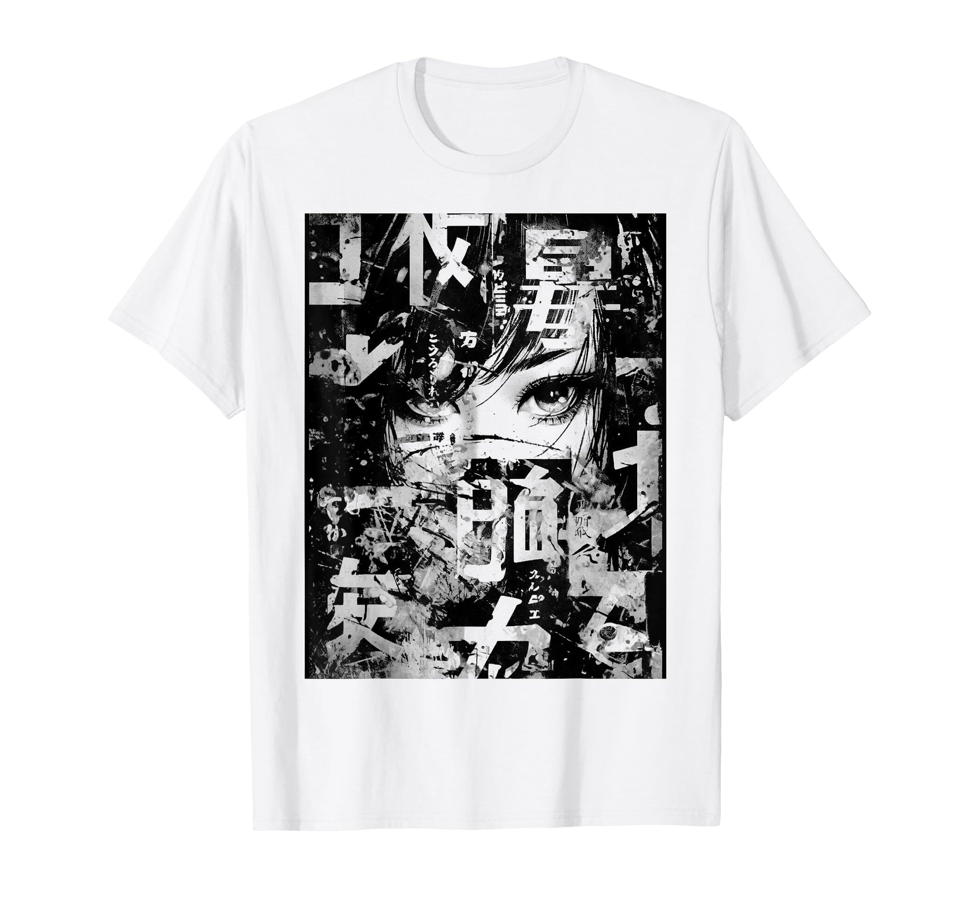 80S 90S Anime Manga Grunge Alt Punk T-Shirt - Custom Art Print Unisex - T-Shirt, Sweatshirt, Hoodie