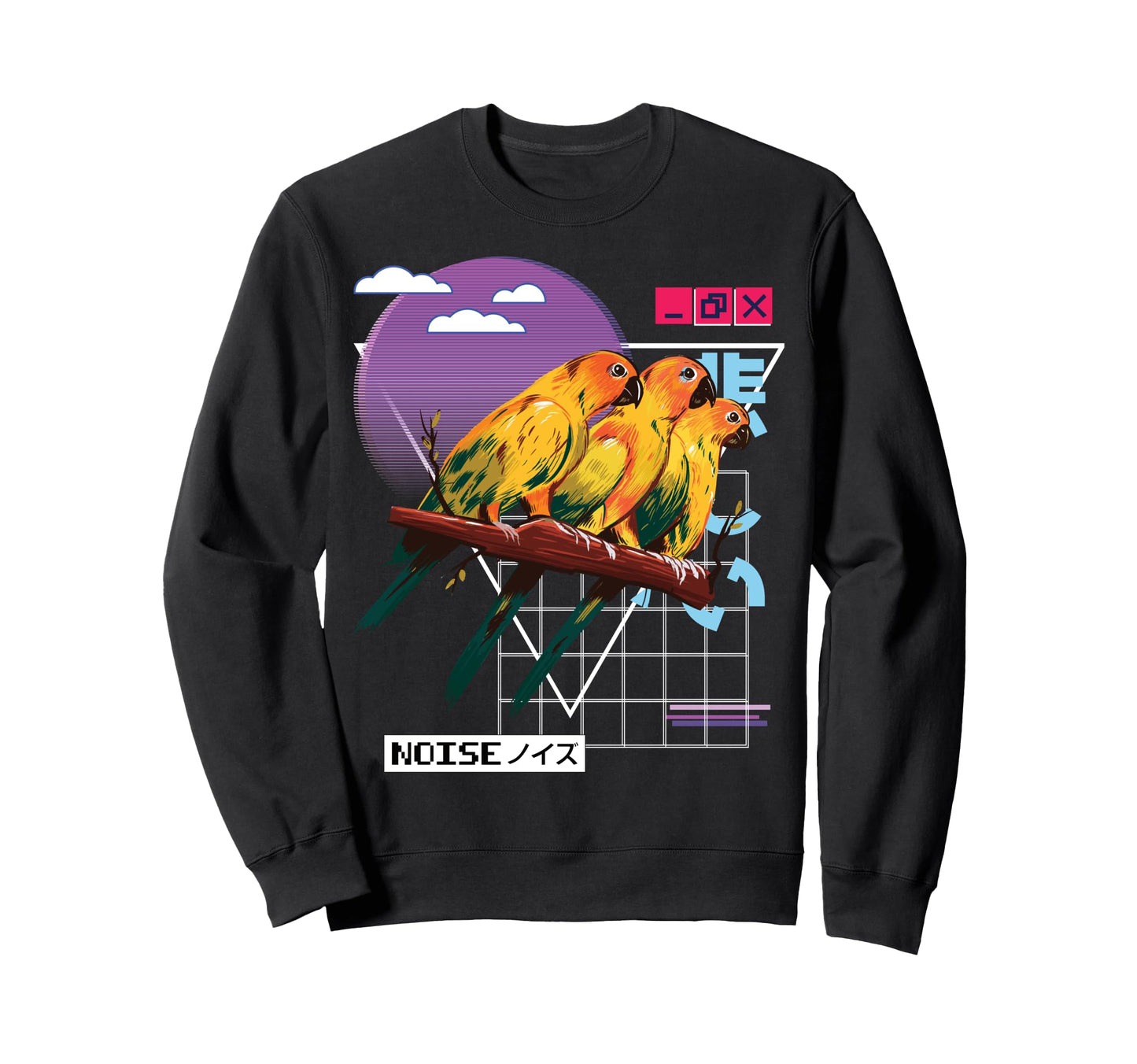 Vaporwave Kawaii Aesthetic Sweatshirt - Fun Novelty Design Men Women - T-Shirt, Sweatshirt, Hoodie