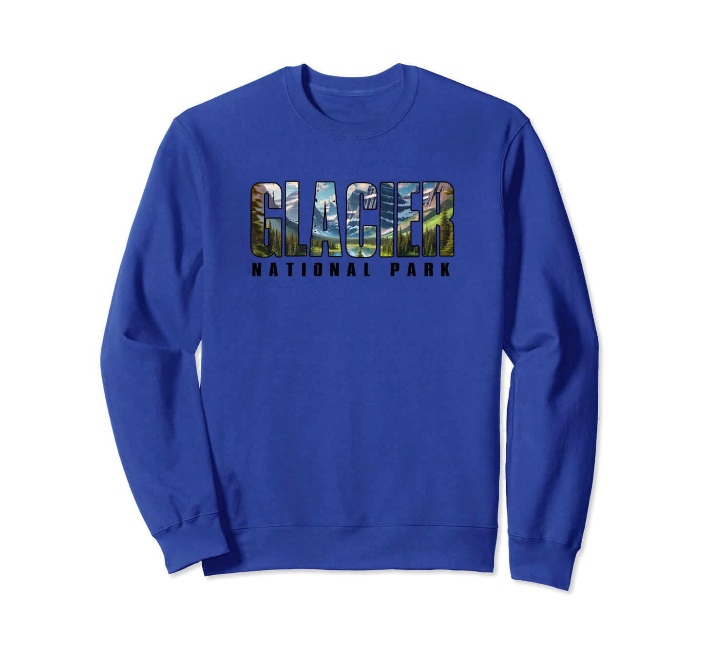 Glacier National Park Outdoors Hiking Sweatshirt - Custom Art Print Unisex - T-Shirt, Sweatshirt, Hoodie