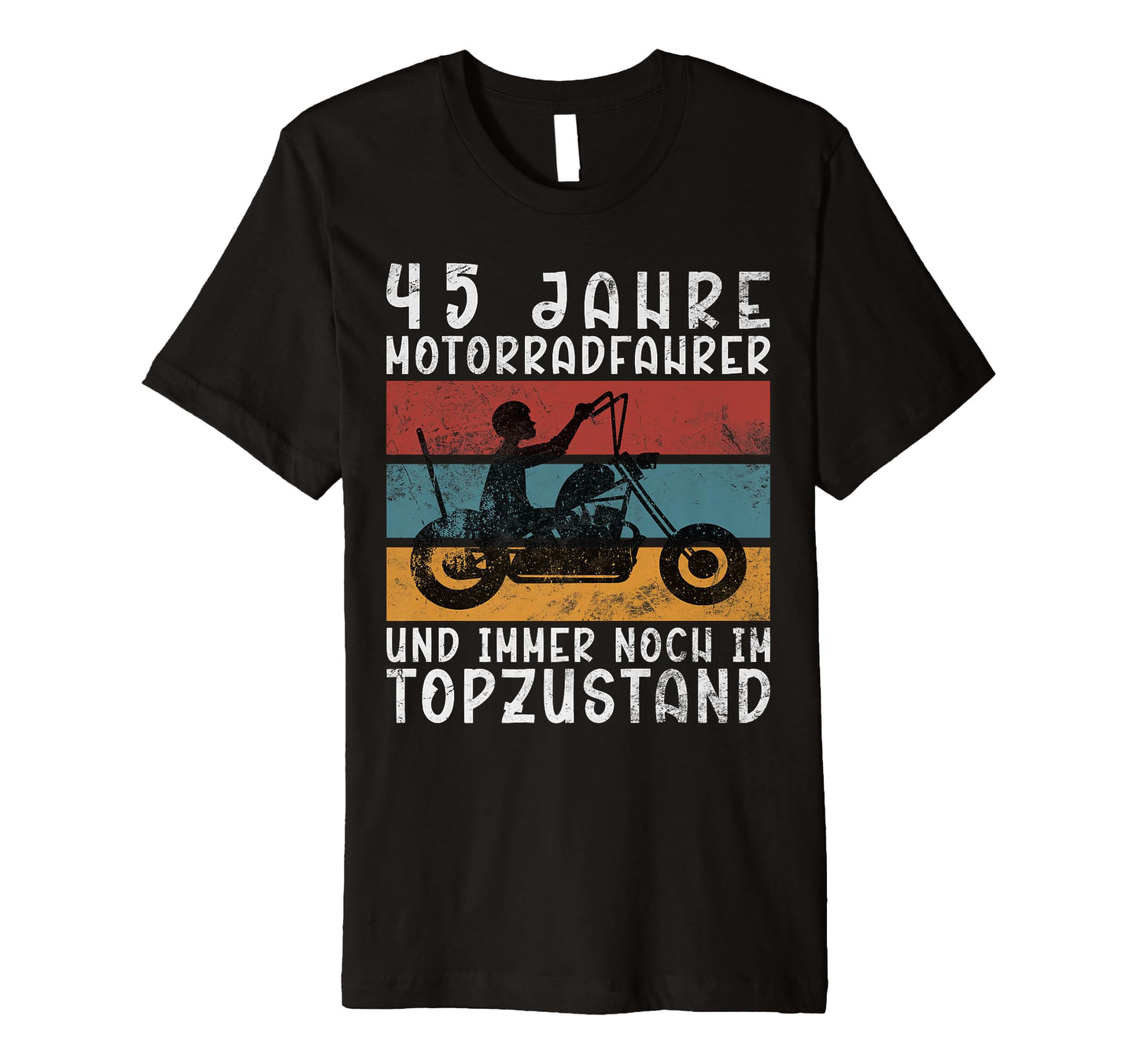45 Years Biker 1979 Motorcyclist Motorcycle T-Shirt - Graphic Print Unisex - T-Shirt, Sweatshirt, Hoodie