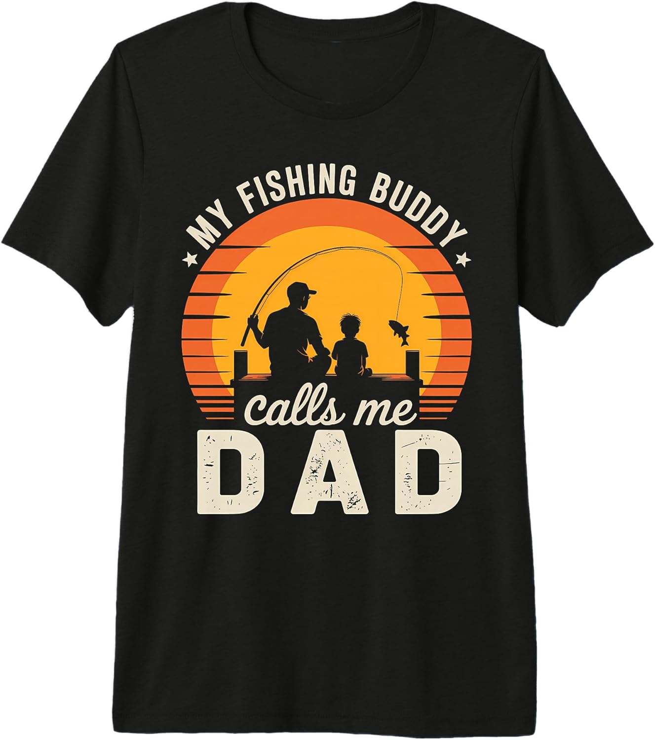 Fishing Buddies Dad And Son Fathers Day Matching - Adult & Kids T-Shirts, Sweatshirts & Hoodies apparel design preview 1