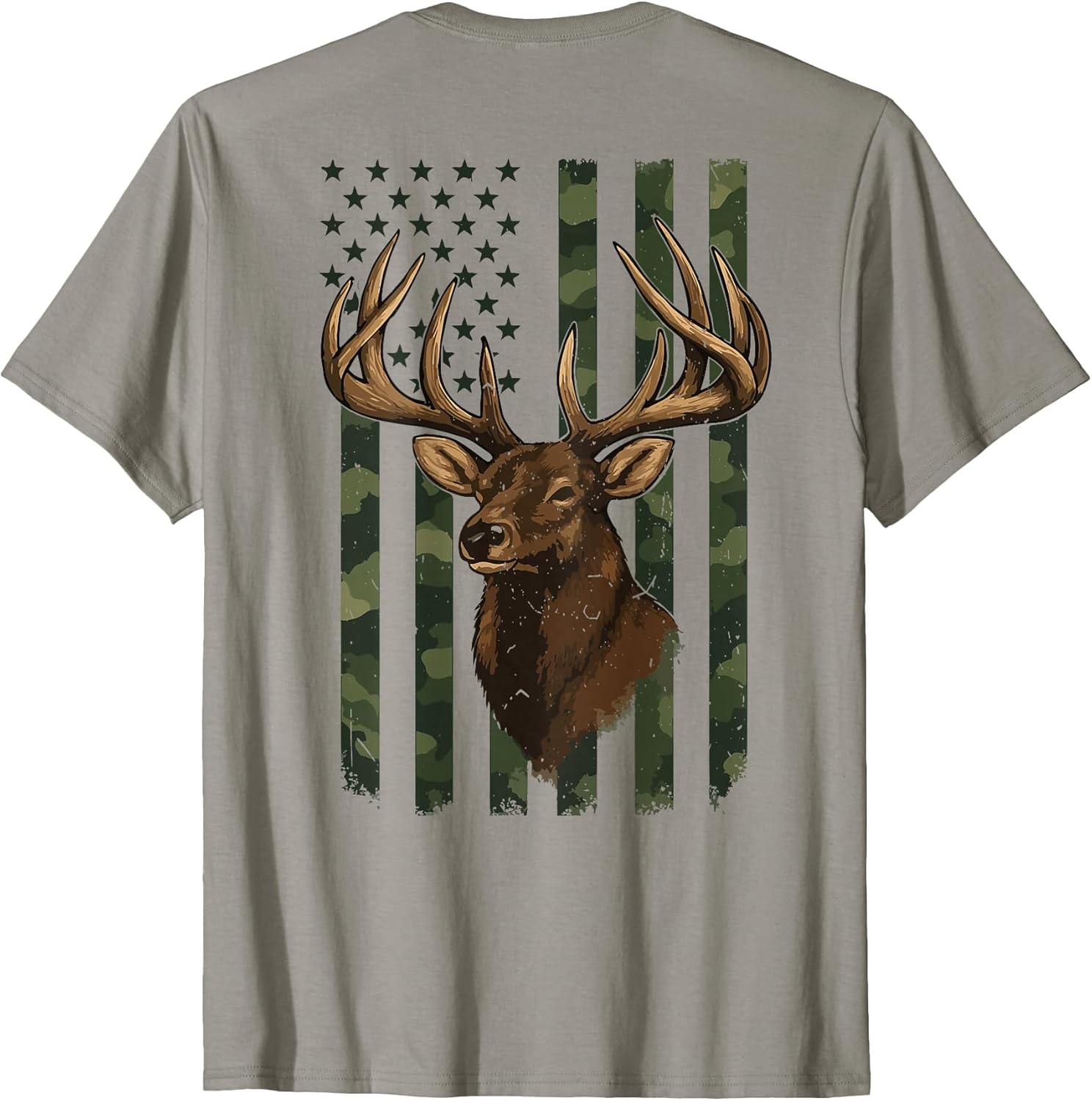 Camo American Flag Deer Hunting Camouflage youth - Adult & Kids T-Shirts, Sweatshirts & Hoodies apparel design preview 1