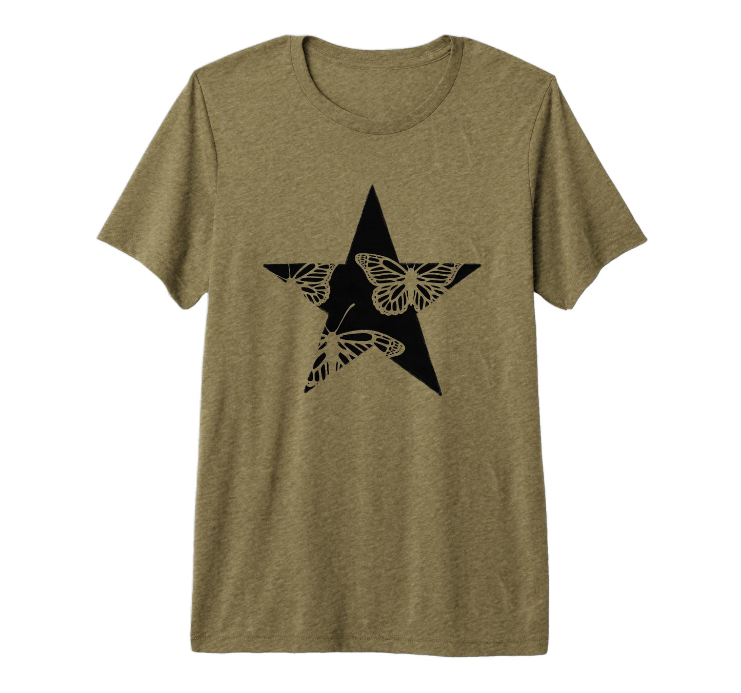 Star Stencil Graffiti Art Goth T-Shirt - Minimalist Print for Adults - T-Shirt, Sweatshirt, Hoodie