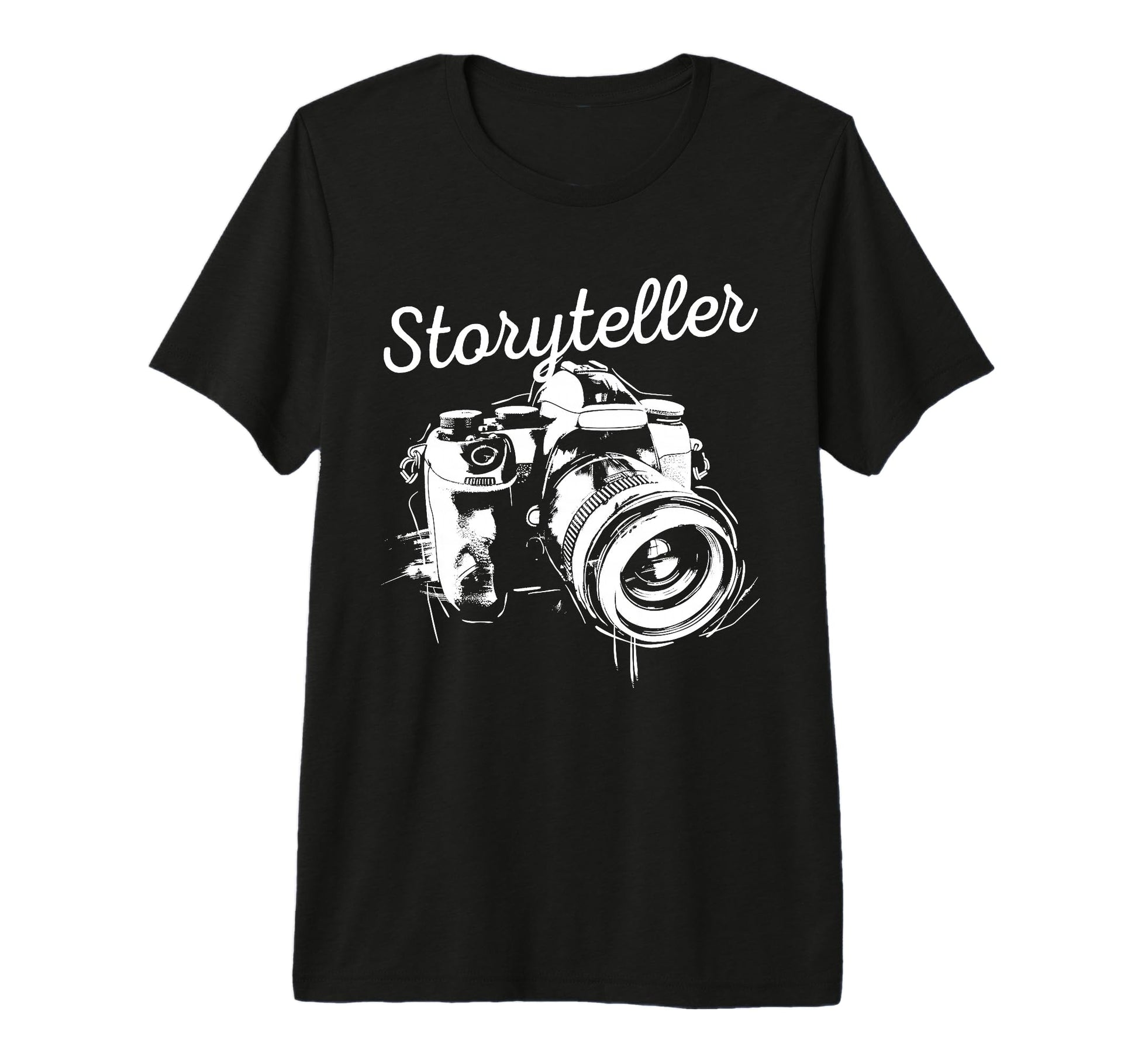 Photographer Storyteller Camera T-Shirt - Unique Graphic Men Women - T-Shirt, Sweatshirt, Hoodie
