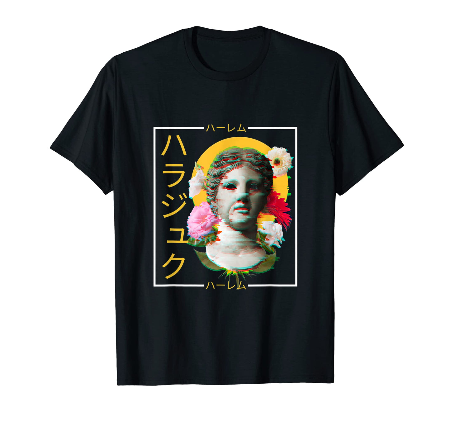 Vaporwave Statue Aesthetic Art Glitch T-Shirt - Custom Art Print Men Women - T-Shirt, Sweatshirt, Hoodie