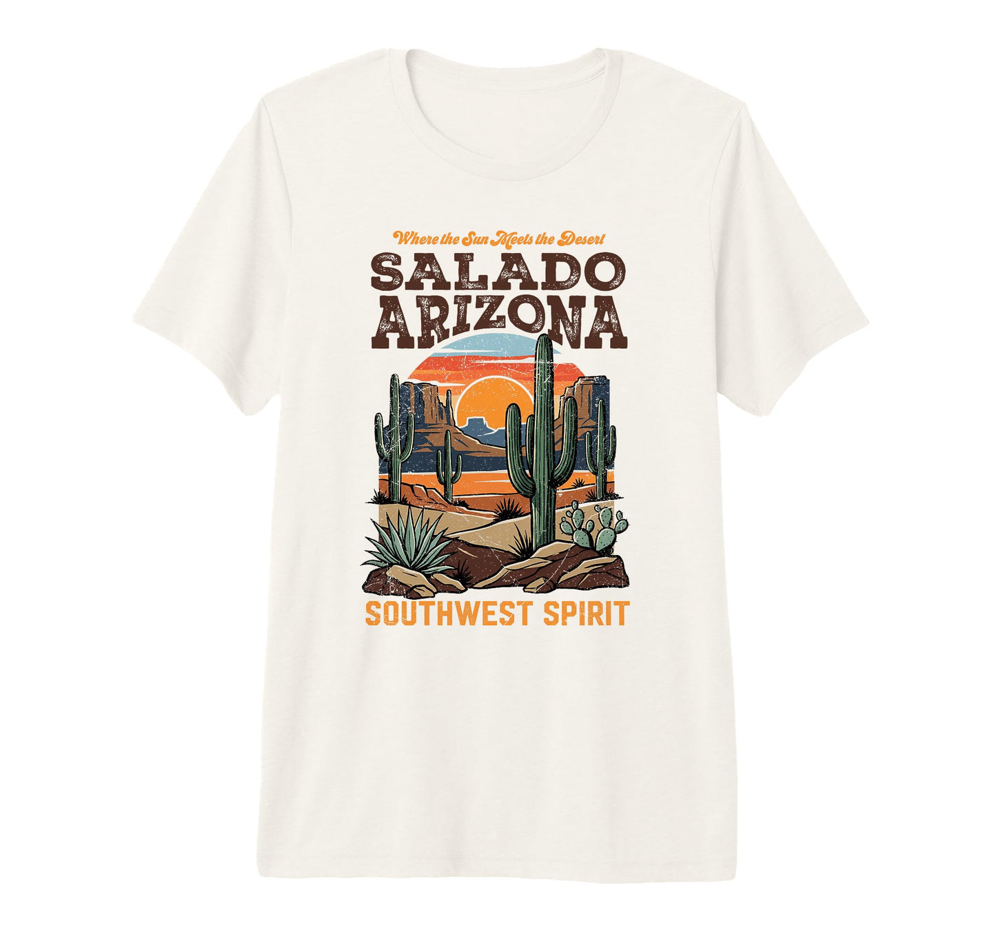 Salado Az Southwest Desert Landscape T-Shirt - Minimalist Print for Adults - T-Shirt, Sweatshirt, Hoodie