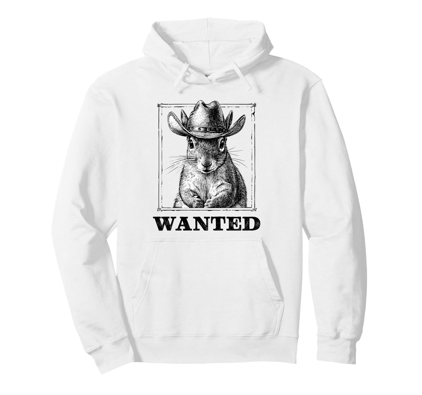 Squirrel Cowboy Rodeo Cowgirl Western Hoodie - Fun Novelty Design Unisex - T-Shirt, Sweatshirt, Hoodie