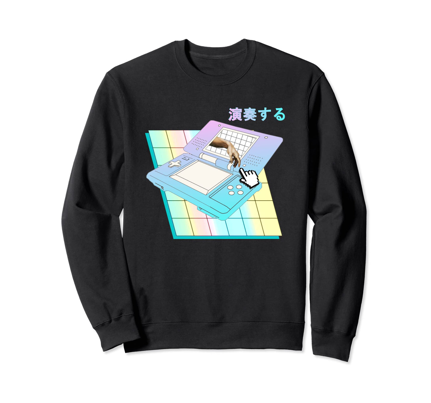Play Forever Japanese Vaporwave Sweatshirt - Trendy Graphic Unisex - T-Shirt, Sweatshirt, Hoodie