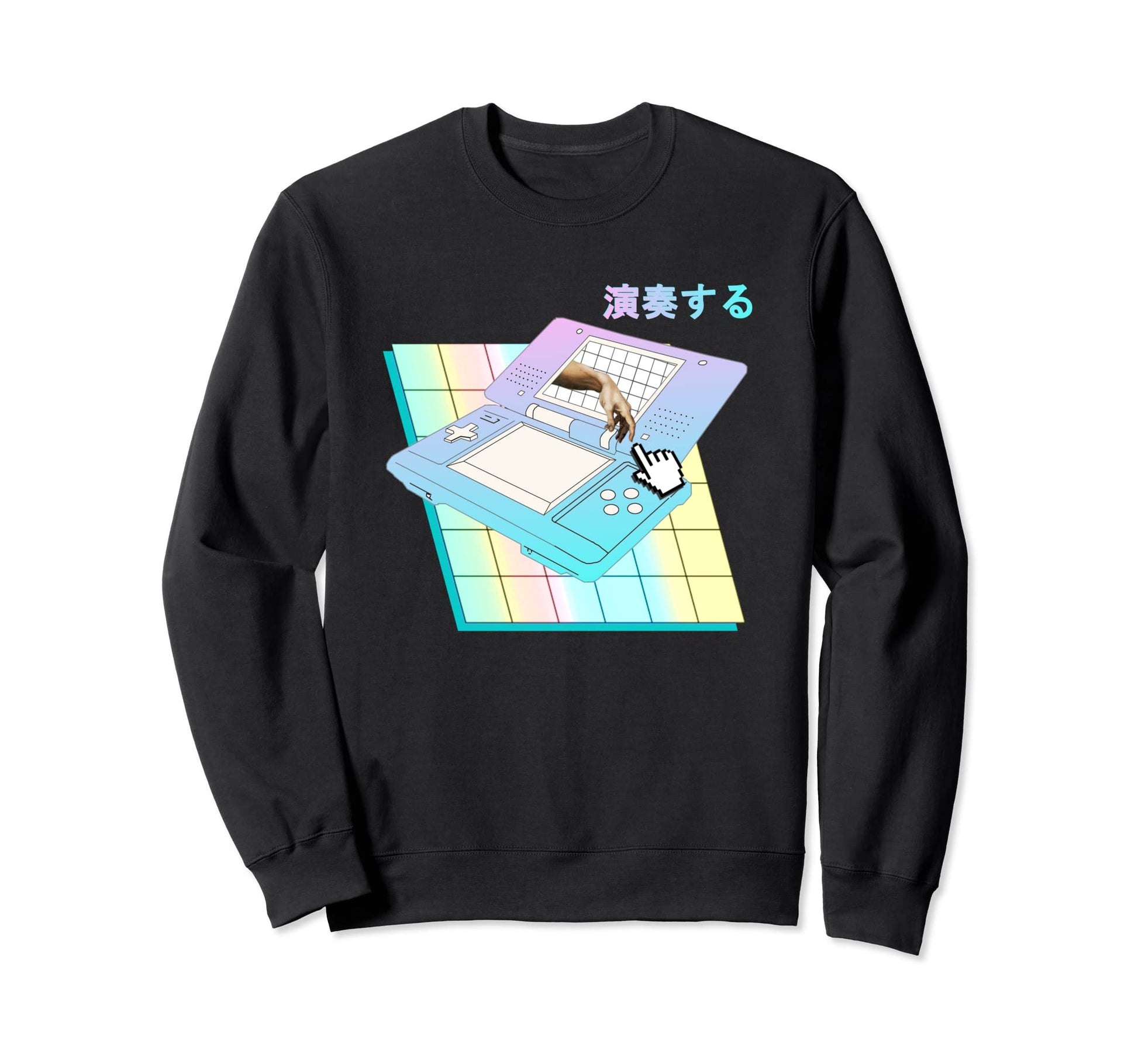 Play Forever Japanese Vaporwave Sweatshirt - Trendy Graphic Unisex - T-Shirt, Sweatshirt, Hoodie