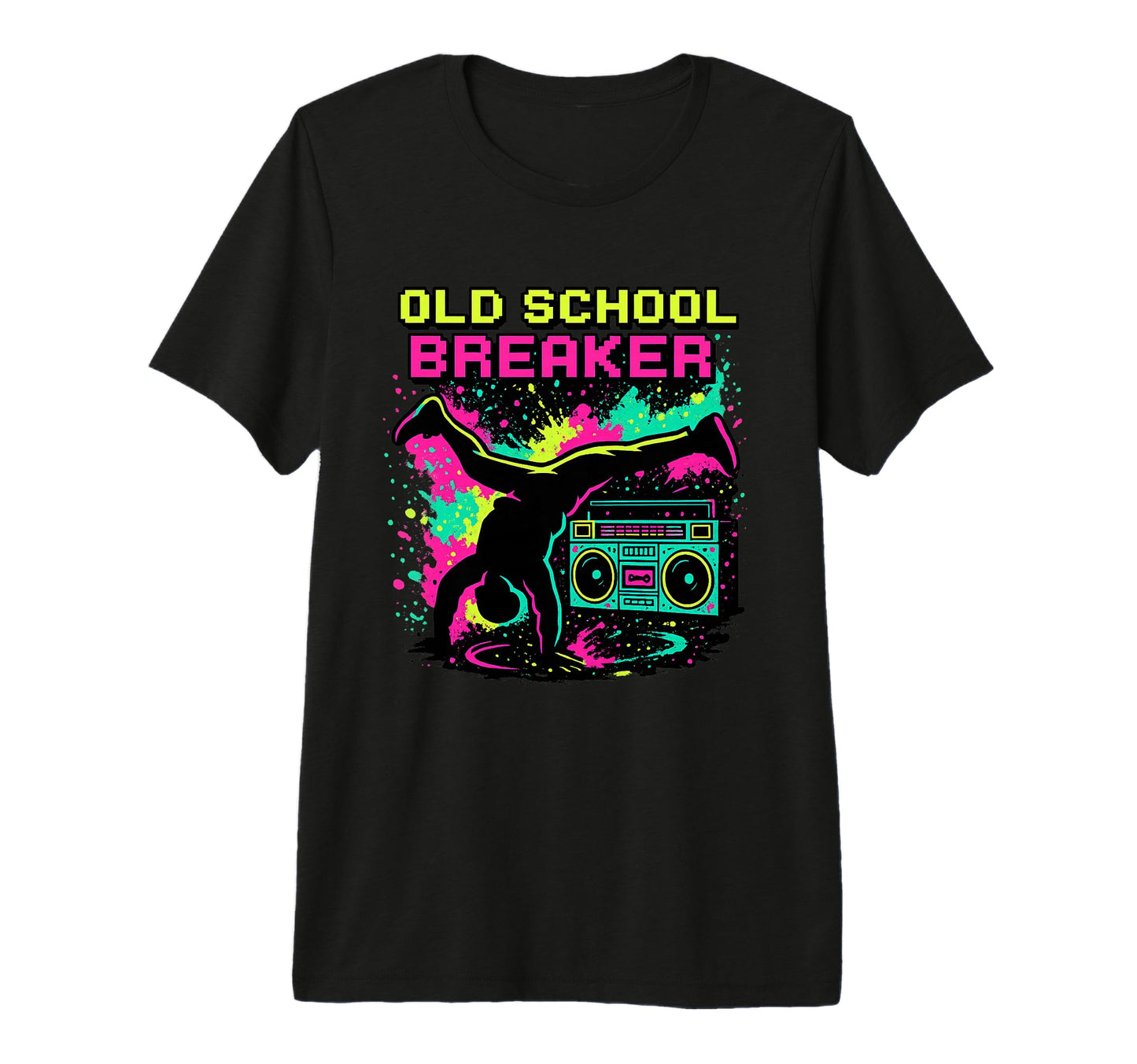 Breakdancing Hip Hop 80S Boombox Old T-Shirt - Unique Graphic Men Women - T-Shirt, Sweatshirt, Hoodie