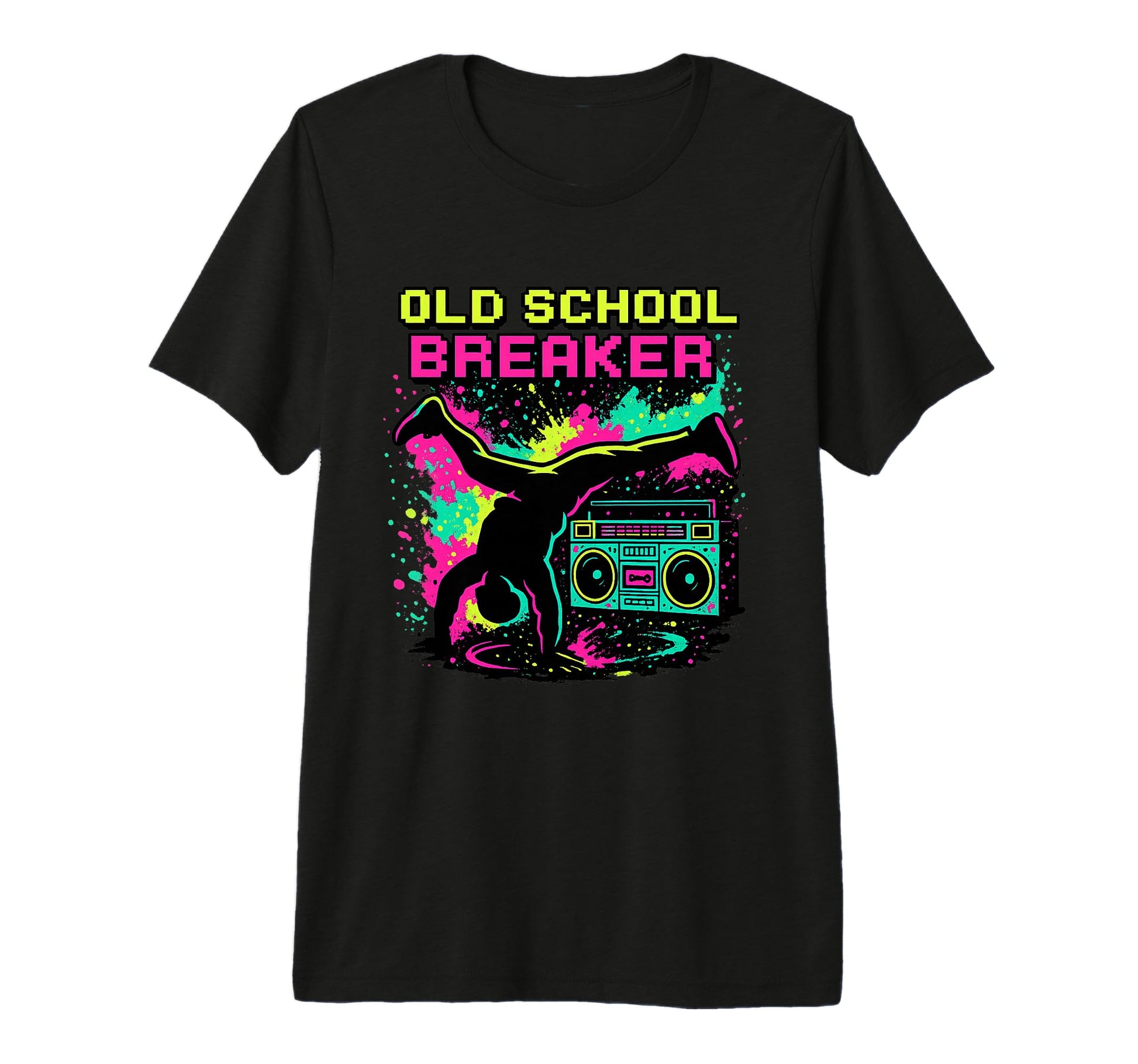 Breakdancing Hip Hop 80S Boombox Old T-Shirt - Unique Graphic Men Women - T-Shirt, Sweatshirt, Hoodie