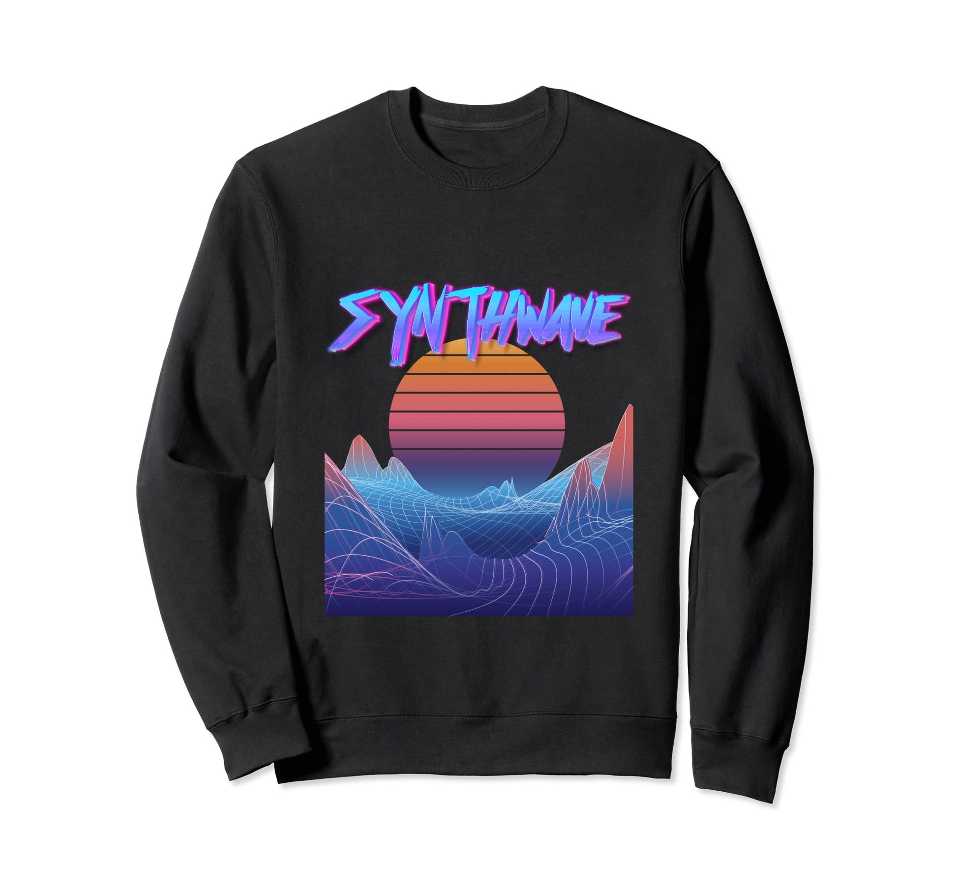 Synthwave Aesthetic Gifts Sweatshirt - Fun Novelty Design Men Women - T-Shirt, Sweatshirt, Hoodie