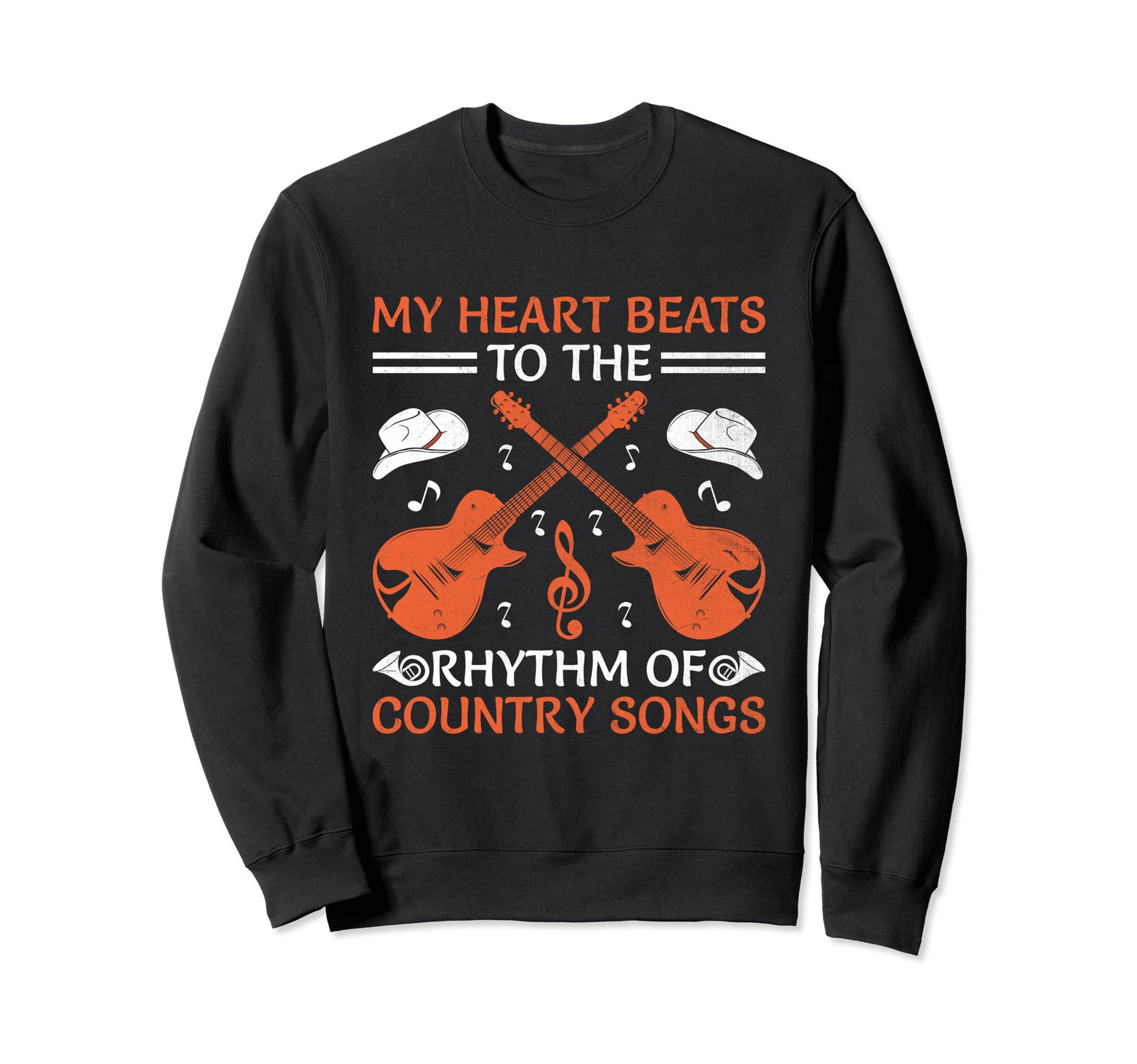 County Music Music Lover Western Sweatshirt - Fun Novelty Design Men Women - T-Shirt, Sweatshirt, Hoodie