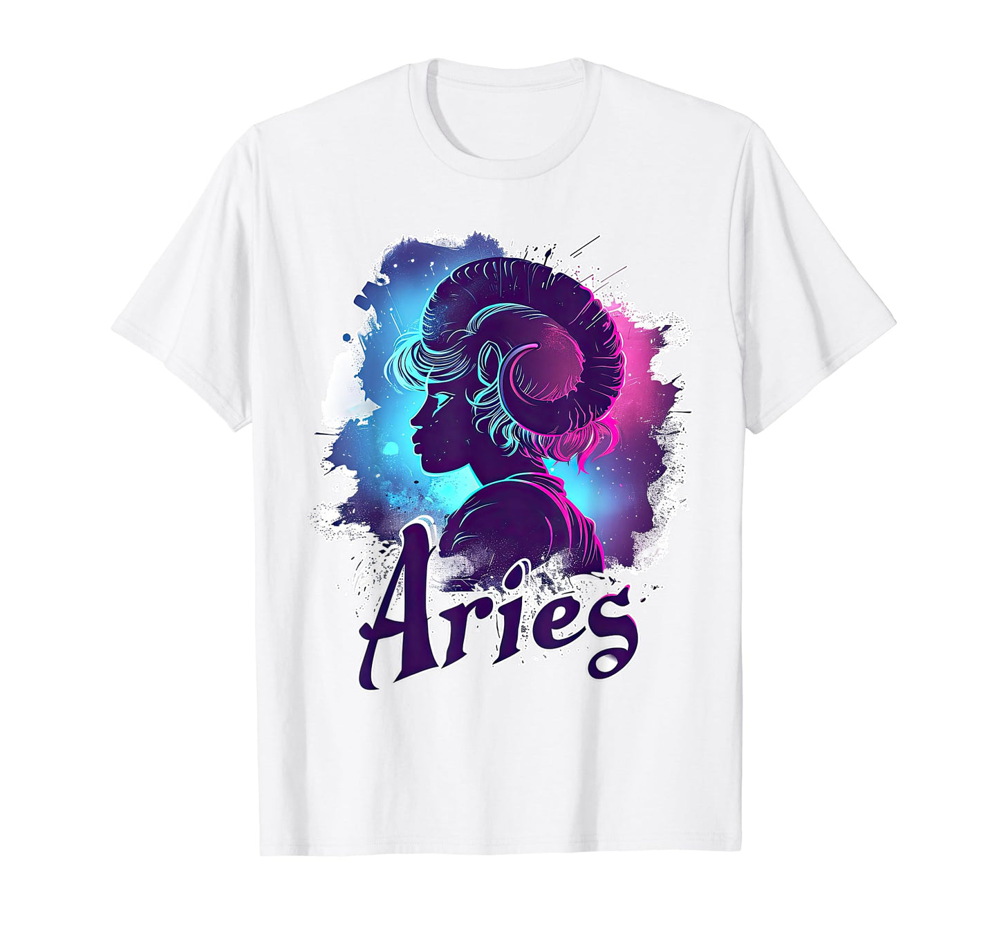 Aries Ram Vaporwave Aesthetic T-Shirt - Aesthetic Graphic for Adults - T-Shirt, Sweatshirt, Hoodie