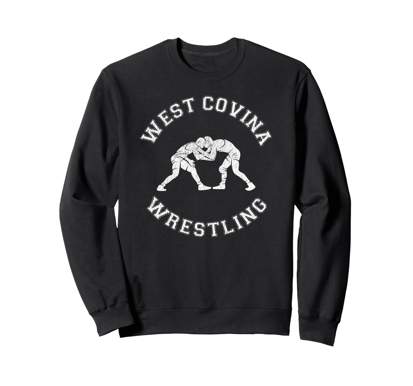 West Covina Wrestling Distressed Sweatshirt - Custom Art Print Men Women - T-Shirt, Sweatshirt, Hoodie