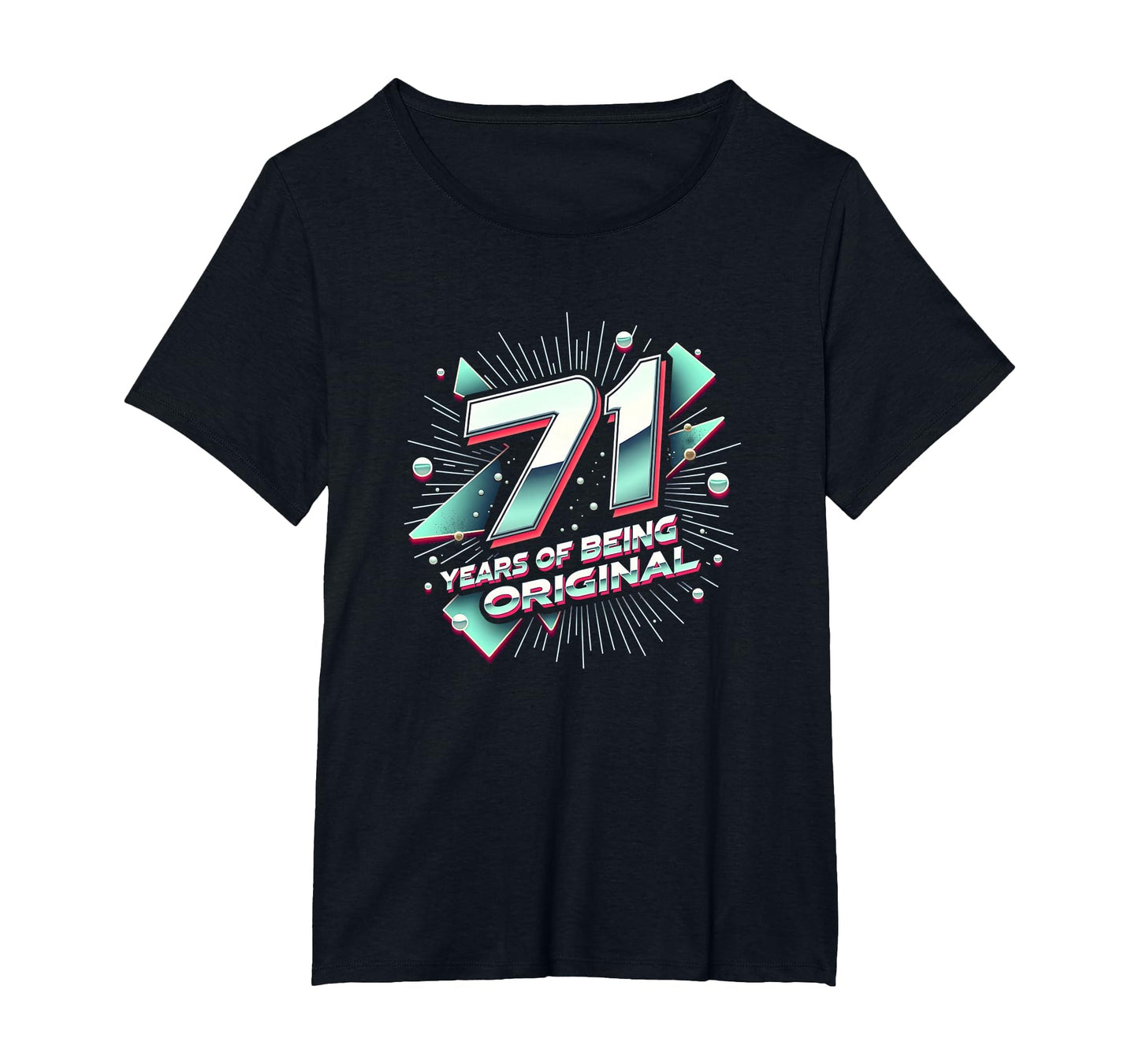 71 Years Original Birthday Gift T-Shirt - Minimalist Print Unisex - T-Shirt, Sweatshirt, Hoodie