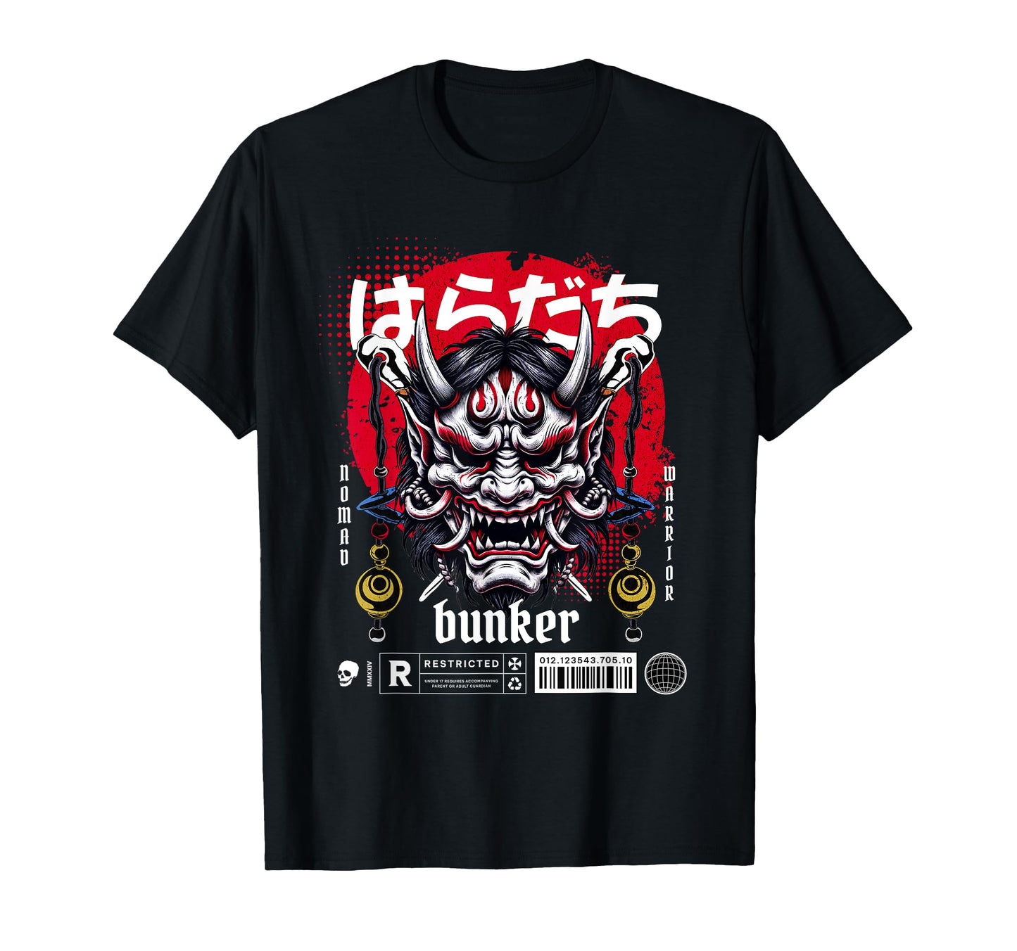 Japanese Aesthetic Vaporwave Urban Oni T-Shirt - Trendy Graphic Unisex - T-Shirt, Sweatshirt, Hoodie