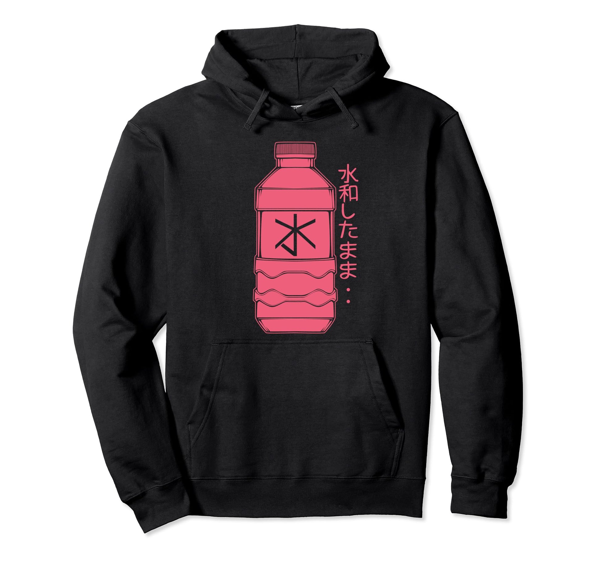 Japanese Art Harajuku Water Bottle Hoodie - Graphic Print for Adults - T-Shirt, Sweatshirt, Hoodie