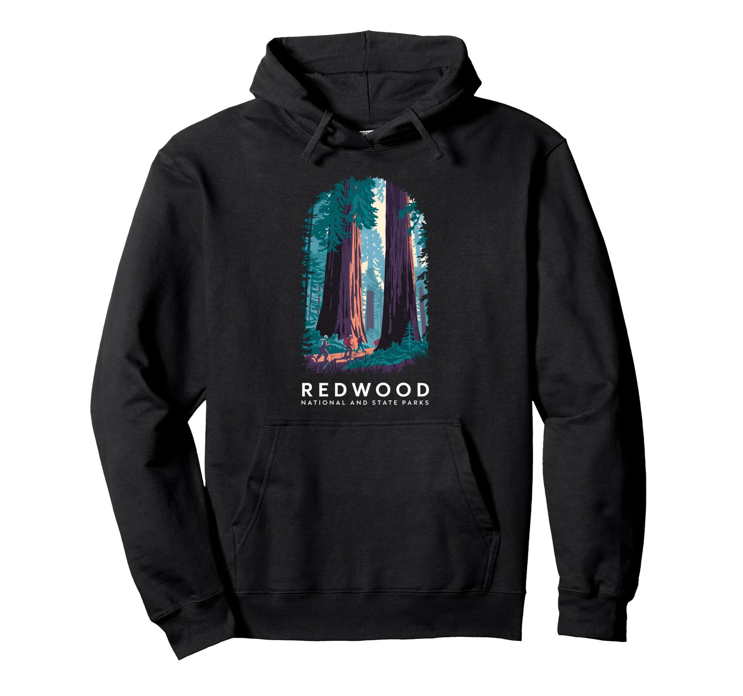 Redwood National State Parks Usa Hoodie - Custom Art Print for Adults - T-Shirt, Sweatshirt, Hoodie