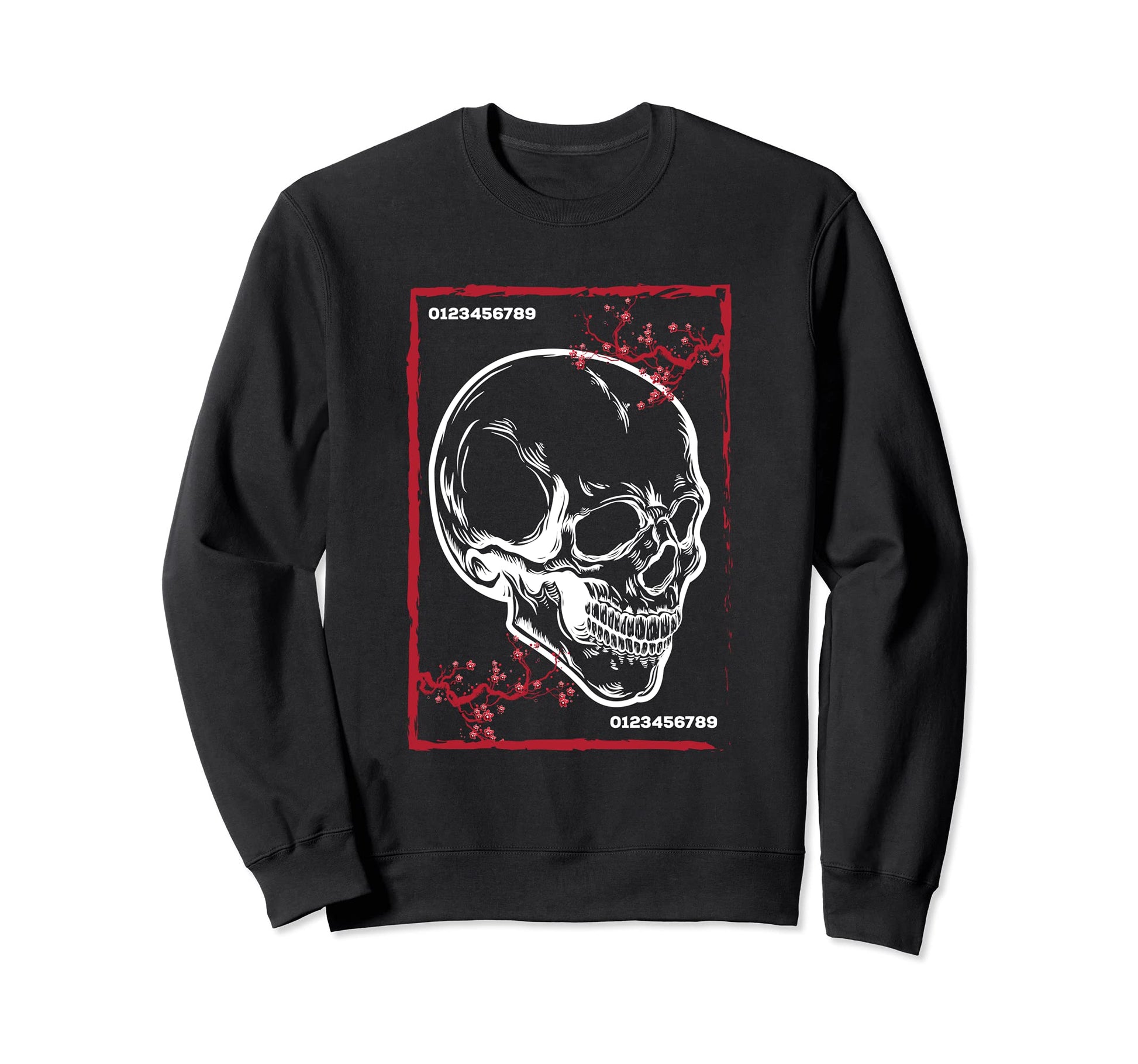 Japanese Demon Skull Devil Face Sweatshirt - Aesthetic Graphic for Adults - T-Shirt, Sweatshirt, Hoodie