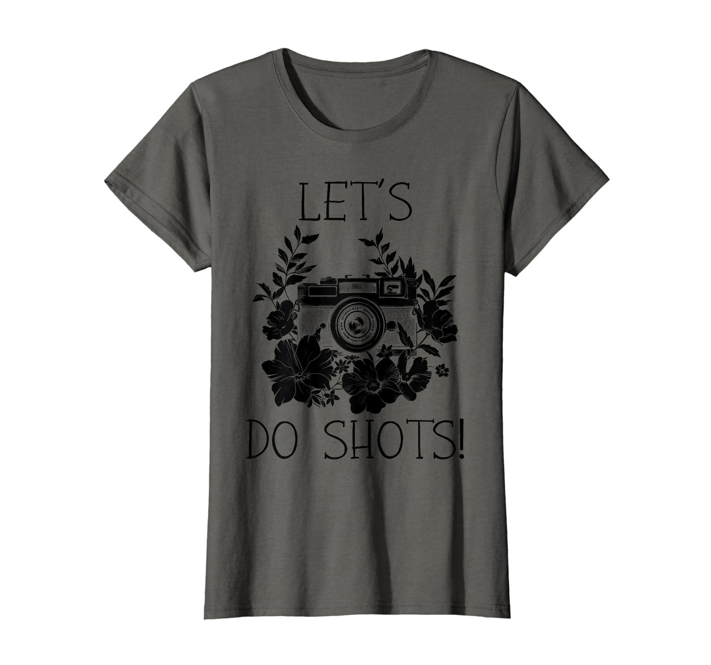 Photographer Lets Do Shots Camera T-Shirt - Unique Graphic for Adults - T-Shirt, Sweatshirt, Hoodie