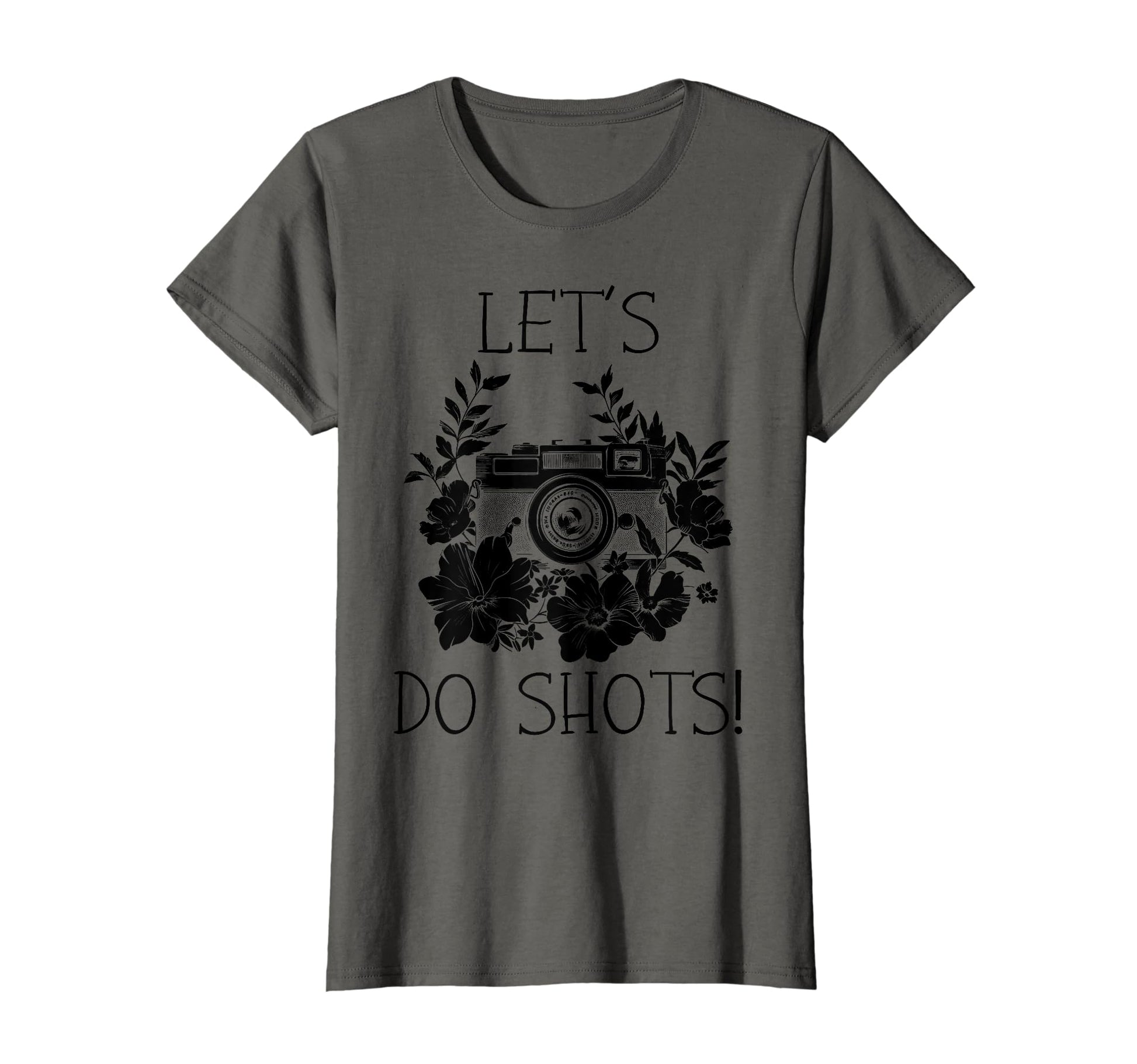 Photographer Lets Do Shots Camera T-Shirt - Unique Graphic for Adults - T-Shirt, Sweatshirt, Hoodie