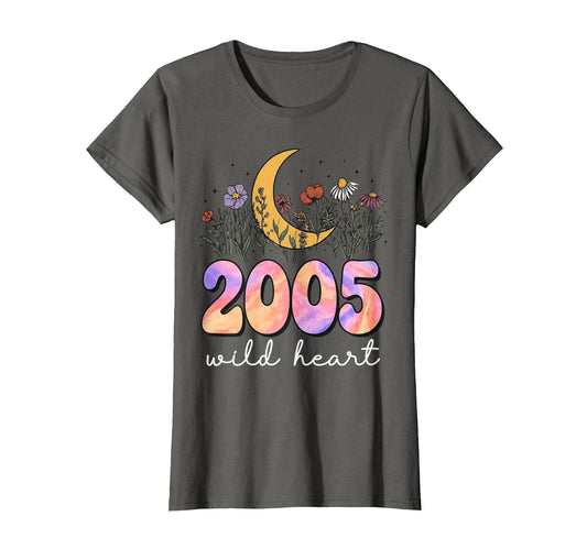 2005 Wild Heart 21St Birthday Boho T-Shirt - Streetwear Style Men Women - T-Shirt, Sweatshirt, Hoodie