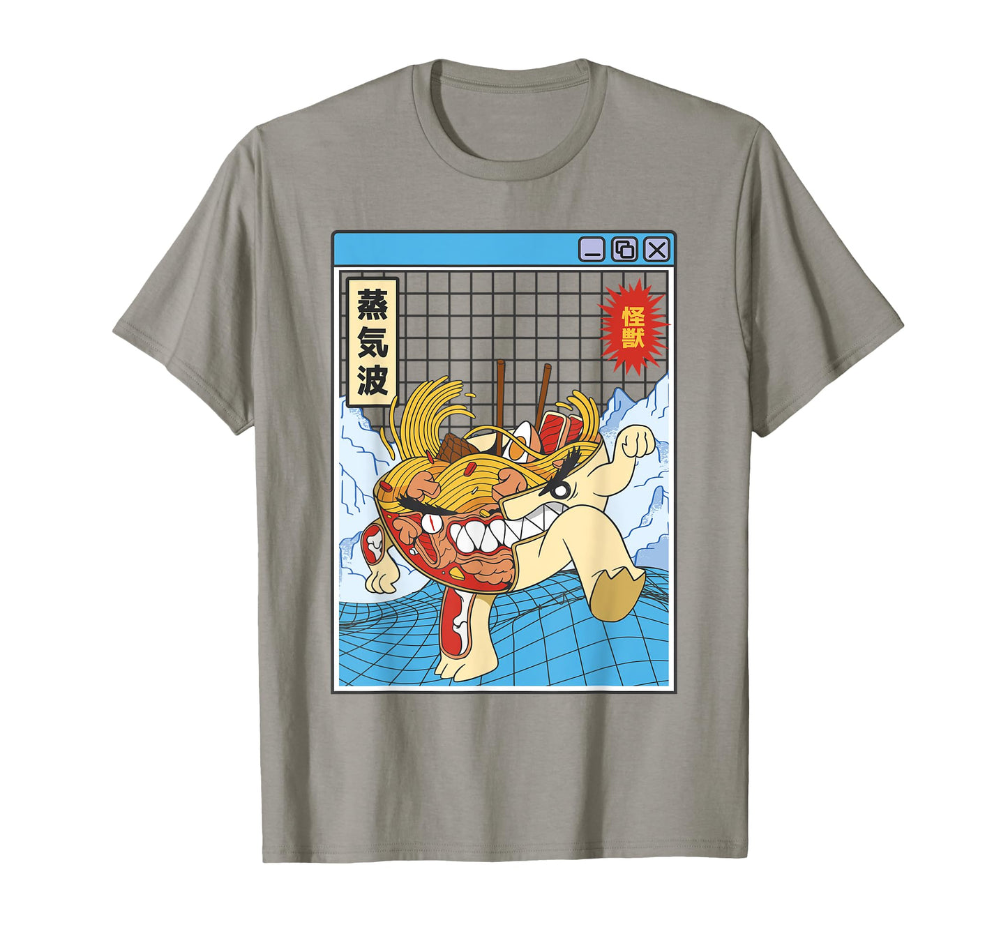 Ramen Noodles X Ray Kawaii Grid T-Shirt - Unique Graphic Men Women - T-Shirt, Sweatshirt, Hoodie