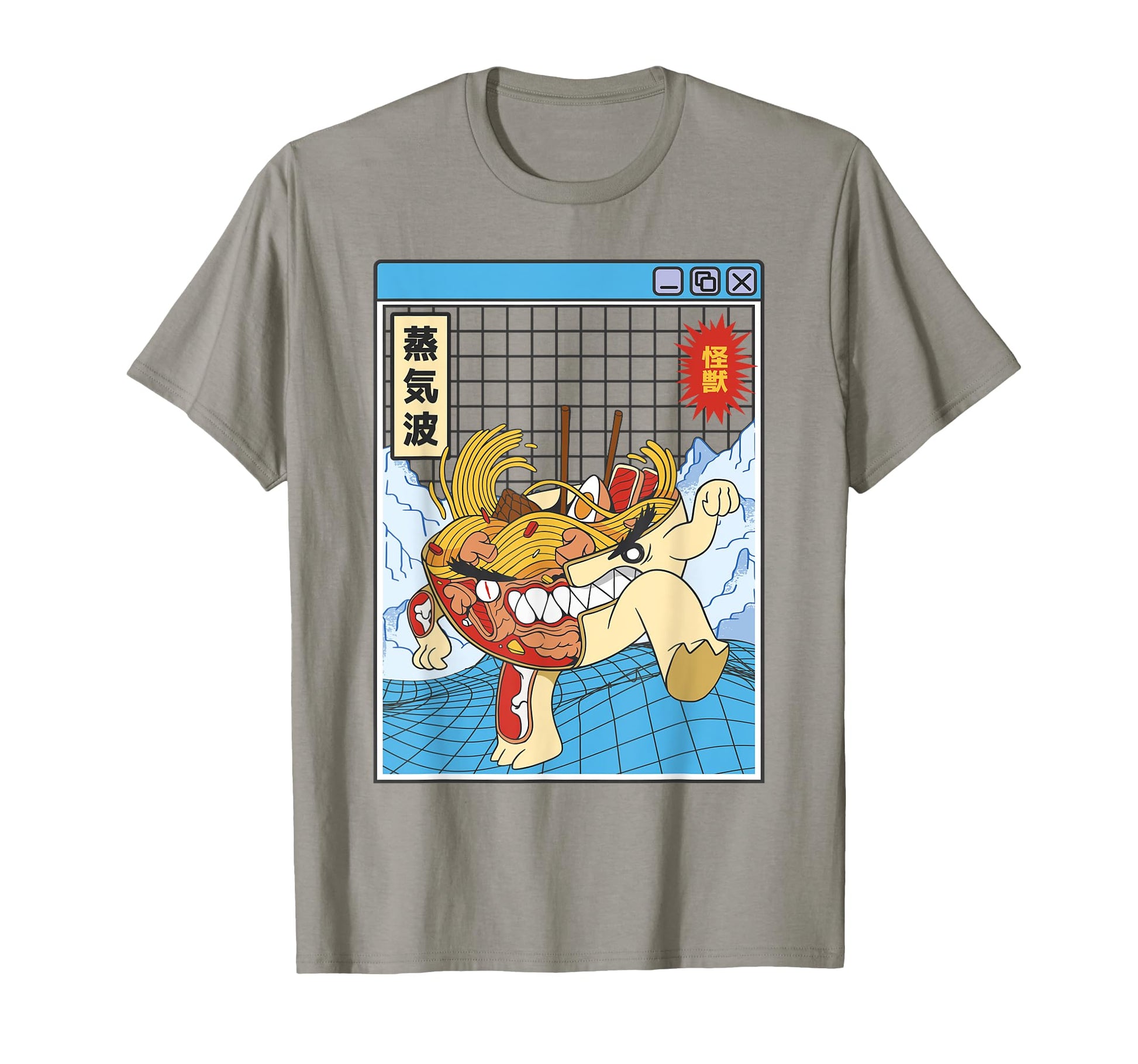 Ramen Noodles X Ray Kawaii Grid T-Shirt - Unique Graphic Men Women - T-Shirt, Sweatshirt, Hoodie