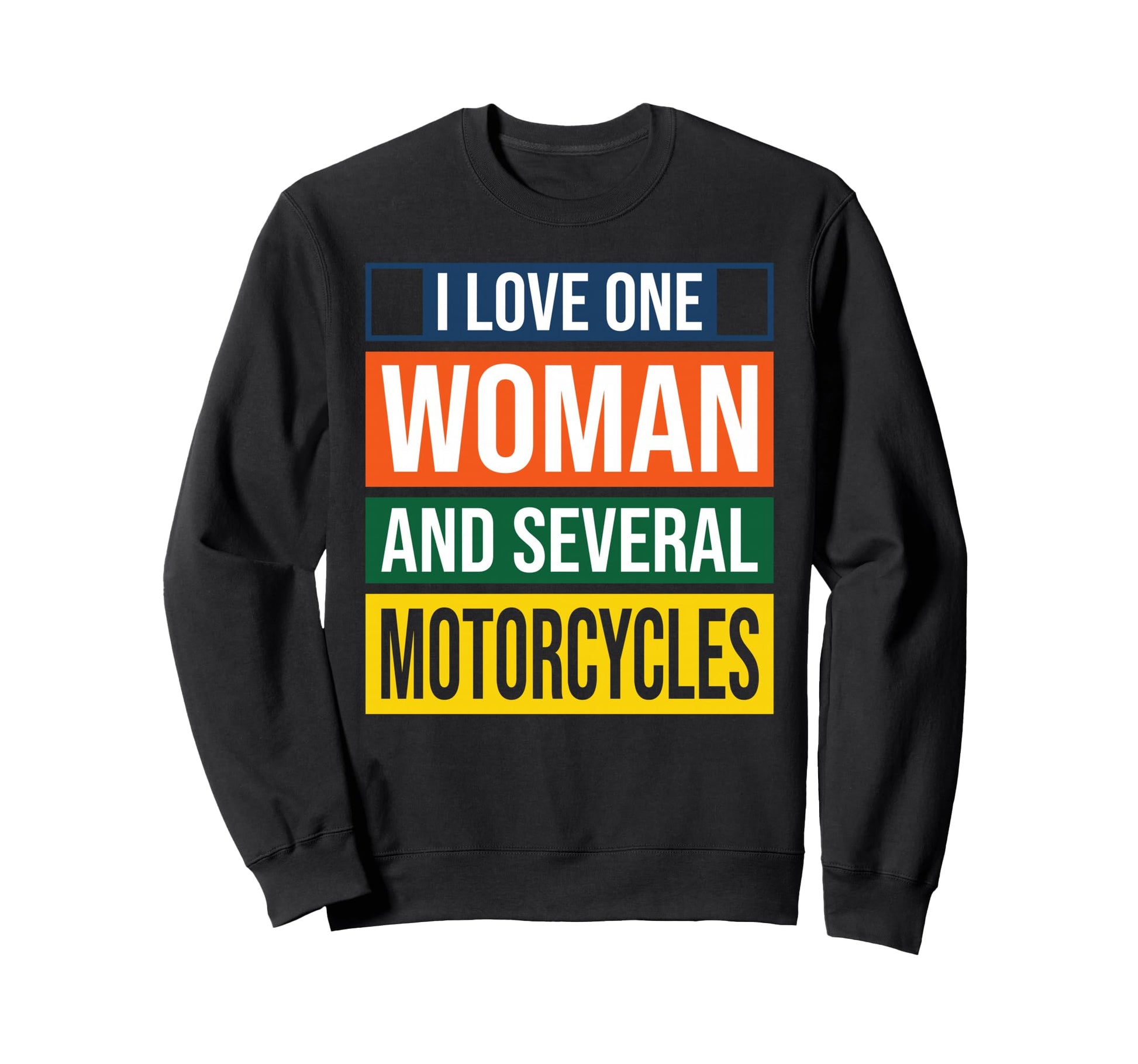 Bold Biker I Love One And Sweatshirt - Aesthetic Graphic for Adults - T-Shirt, Sweatshirt, Hoodie