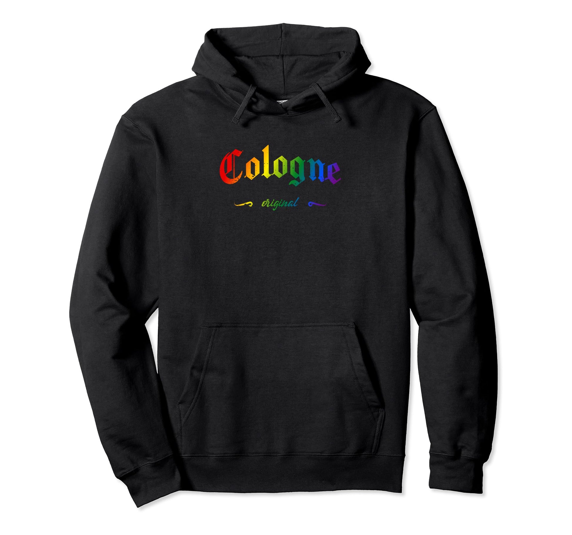 Cologne Cologne Lgbtqai Rainbow Back Hoodie - Unique Graphic for Adults - T-Shirt, Sweatshirt, Hoodie