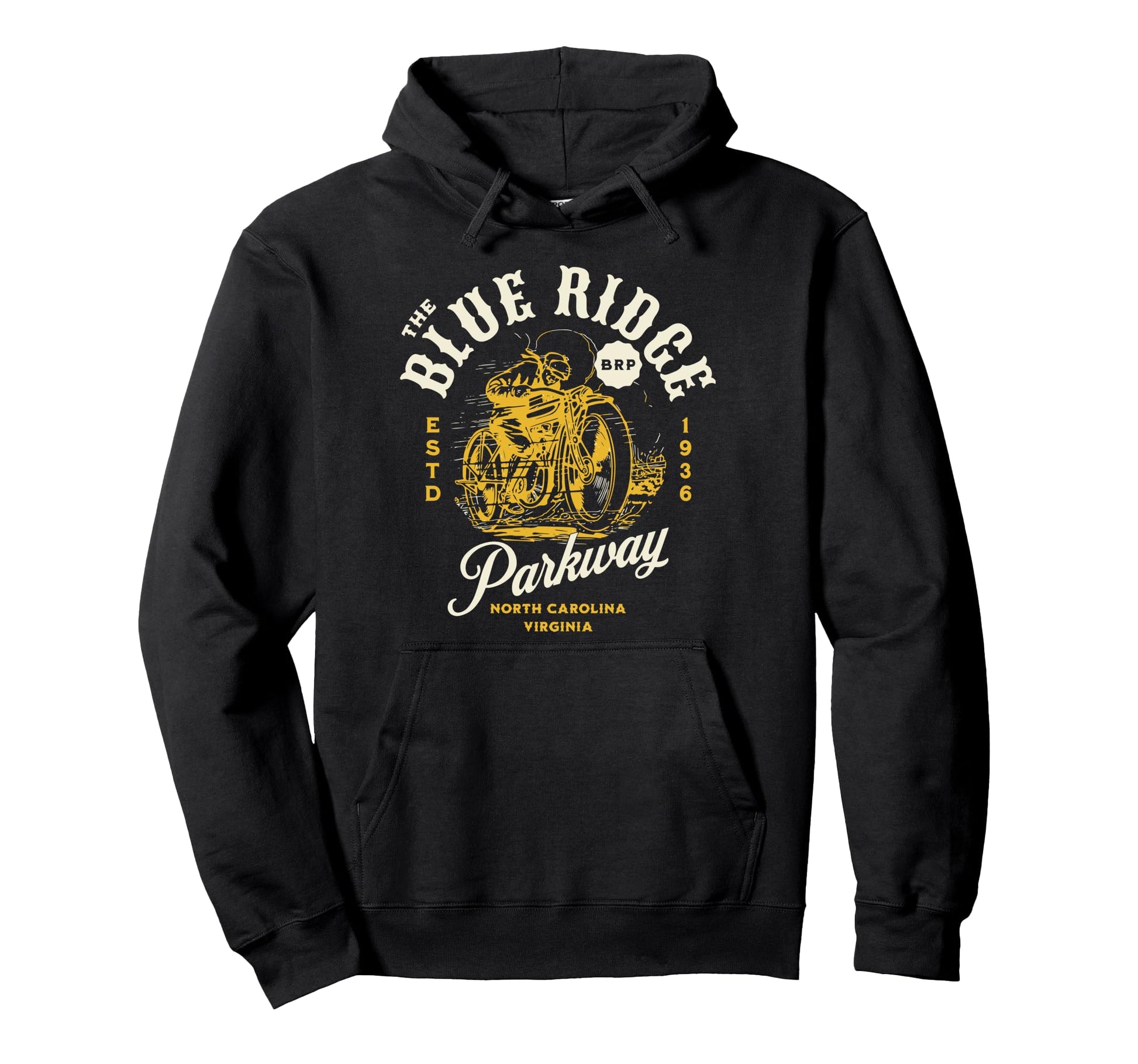 Blue Ridge Parkway Motorcycle Hoodie - Graphic Print Unisex - T-Shirt, Sweatshirt, Hoodie