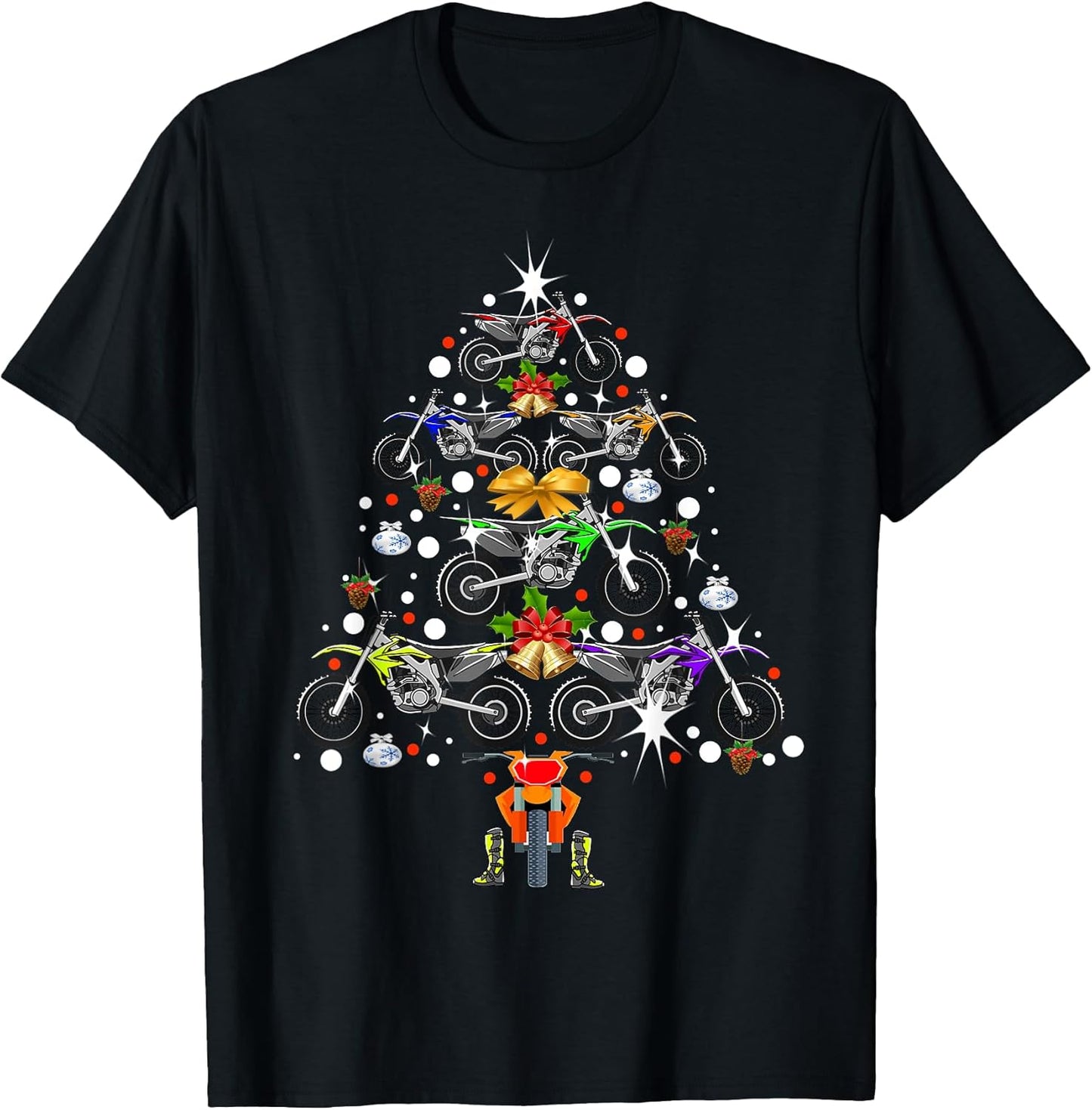 Motocross Christmas Supercross Xmas - Adult & Kids T-Shirts, Sweatshirts & Hoodies apparel design preview 1