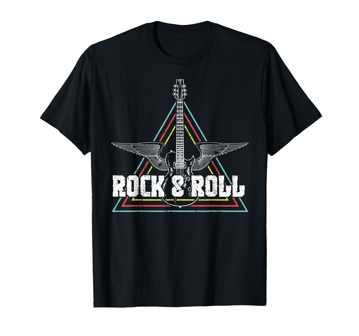 Rock And Roll Rocknroll Music Guitar T-Shirt - Casual Everyday Wear Unisex - T-Shirt, Sweatshirt, Hoodie