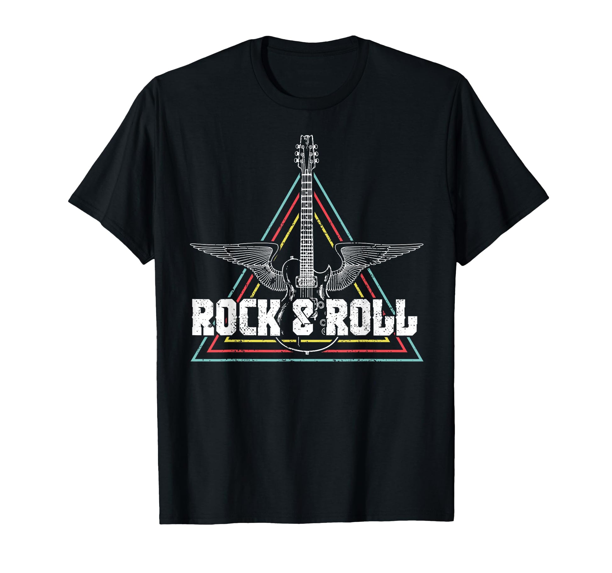 Rock And Roll Rocknroll Music Guitar T-Shirt - Casual Everyday Wear Unisex - T-Shirt, Sweatshirt, Hoodie