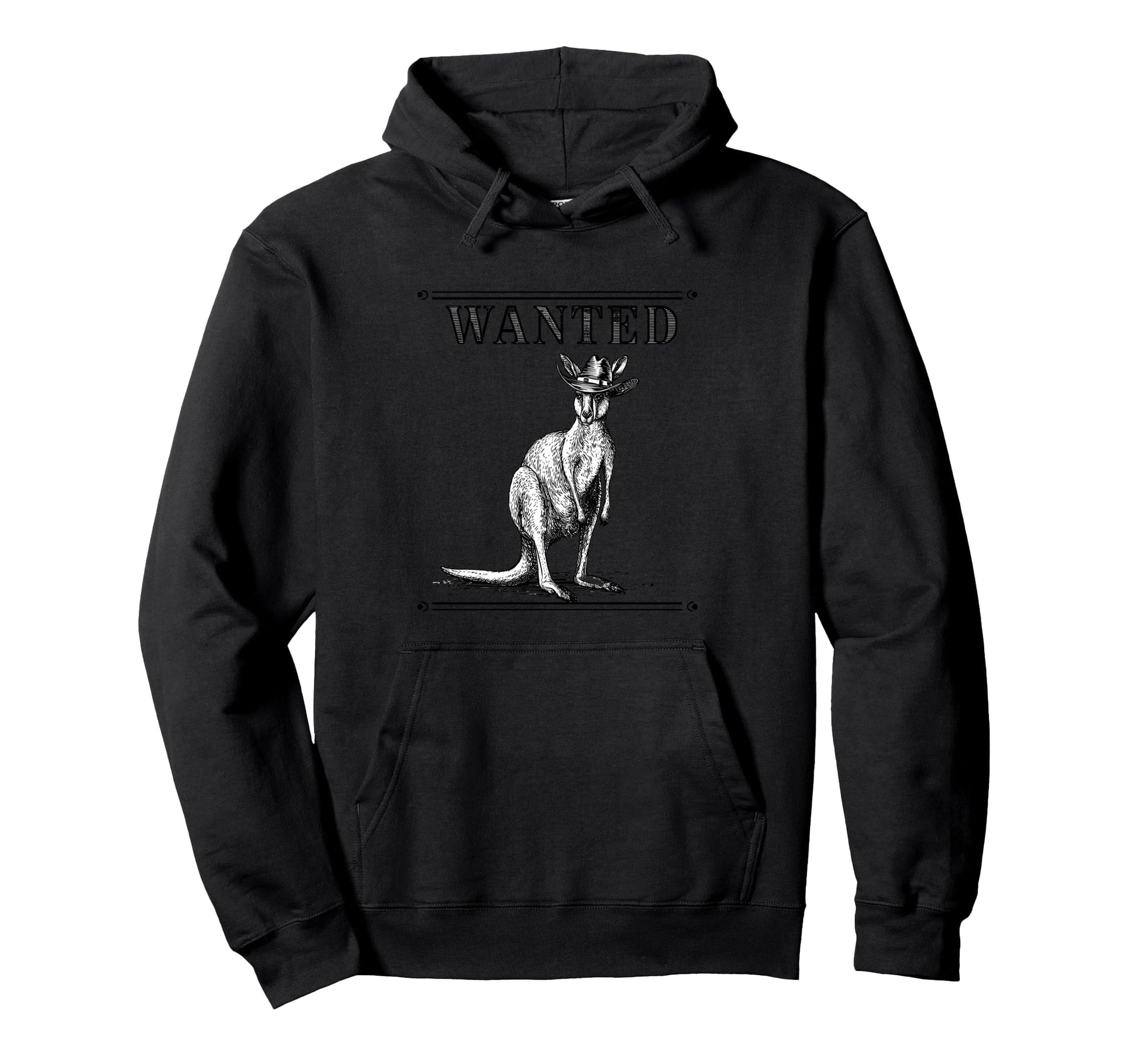 Kangaroo Cowboy Rodeo Australia Day Hoodie - Streetwear Style Unisex - T-Shirt, Sweatshirt, Hoodie
