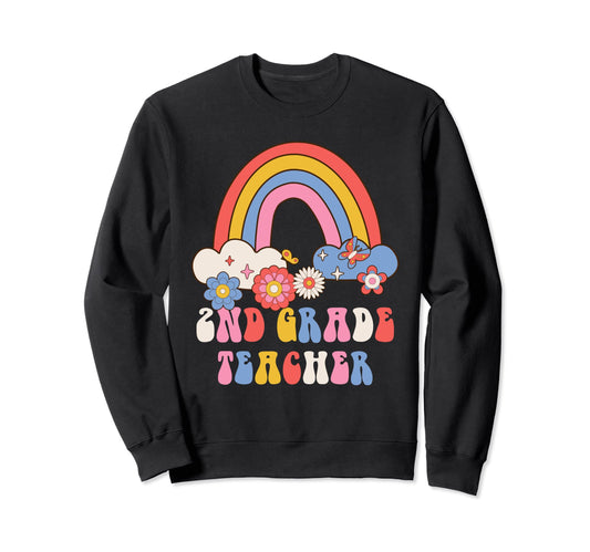 2Nd Grade Teacher Funny School Sweatshirt - Custom Art Print Men Women - T-Shirt, Sweatshirt, Hoodie