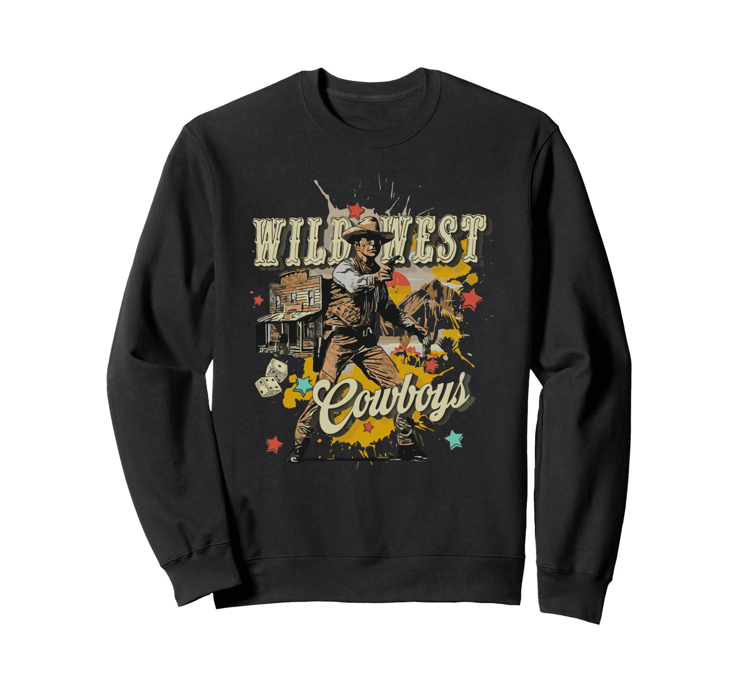 Texas Cowboys American Wild West Sweatshirt - Unique Graphic Unisex - T-Shirt, Sweatshirt, Hoodie