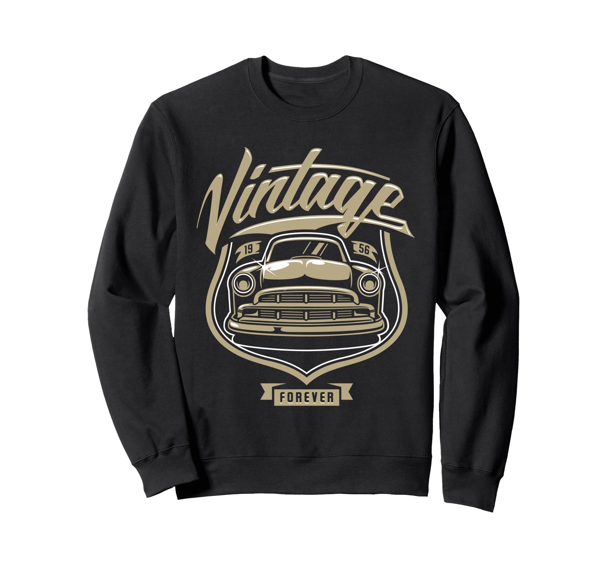 1956 Car Ride Forever Sweatshirt - Graphic Print Men Women - T-Shirt, Sweatshirt, Hoodie