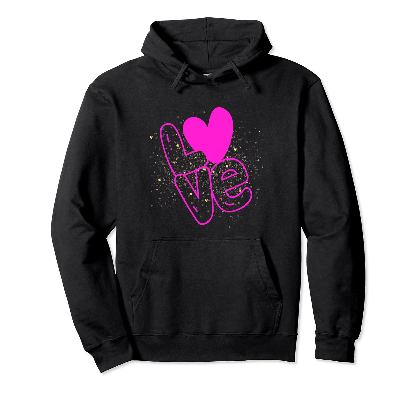 Love And Peace Heart Hoodie - Custom Art Print for Adults - T-Shirt, Sweatshirt, Hoodie