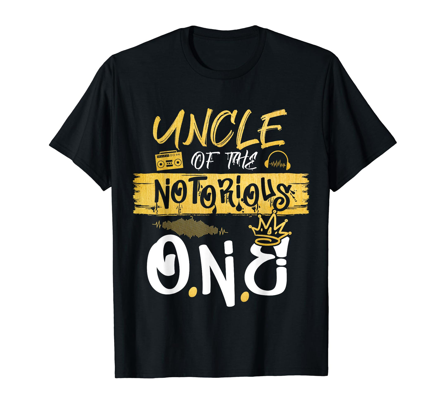 Uncle Notorious One Old School Hip T-Shirt - Minimalist Print for Adults - T-Shirt, Sweatshirt, Hoodie