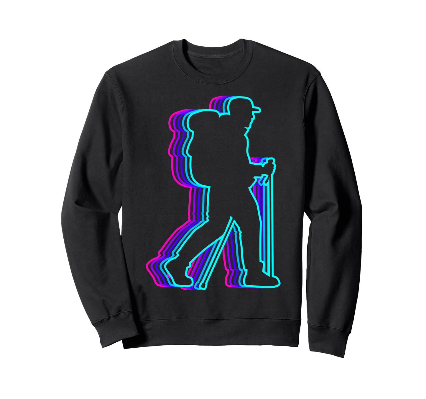 Hiking Outdoor Hiker Vaporwave Sweatshirt - Streetwear Style for Adults - T-Shirt, Sweatshirt, Hoodie