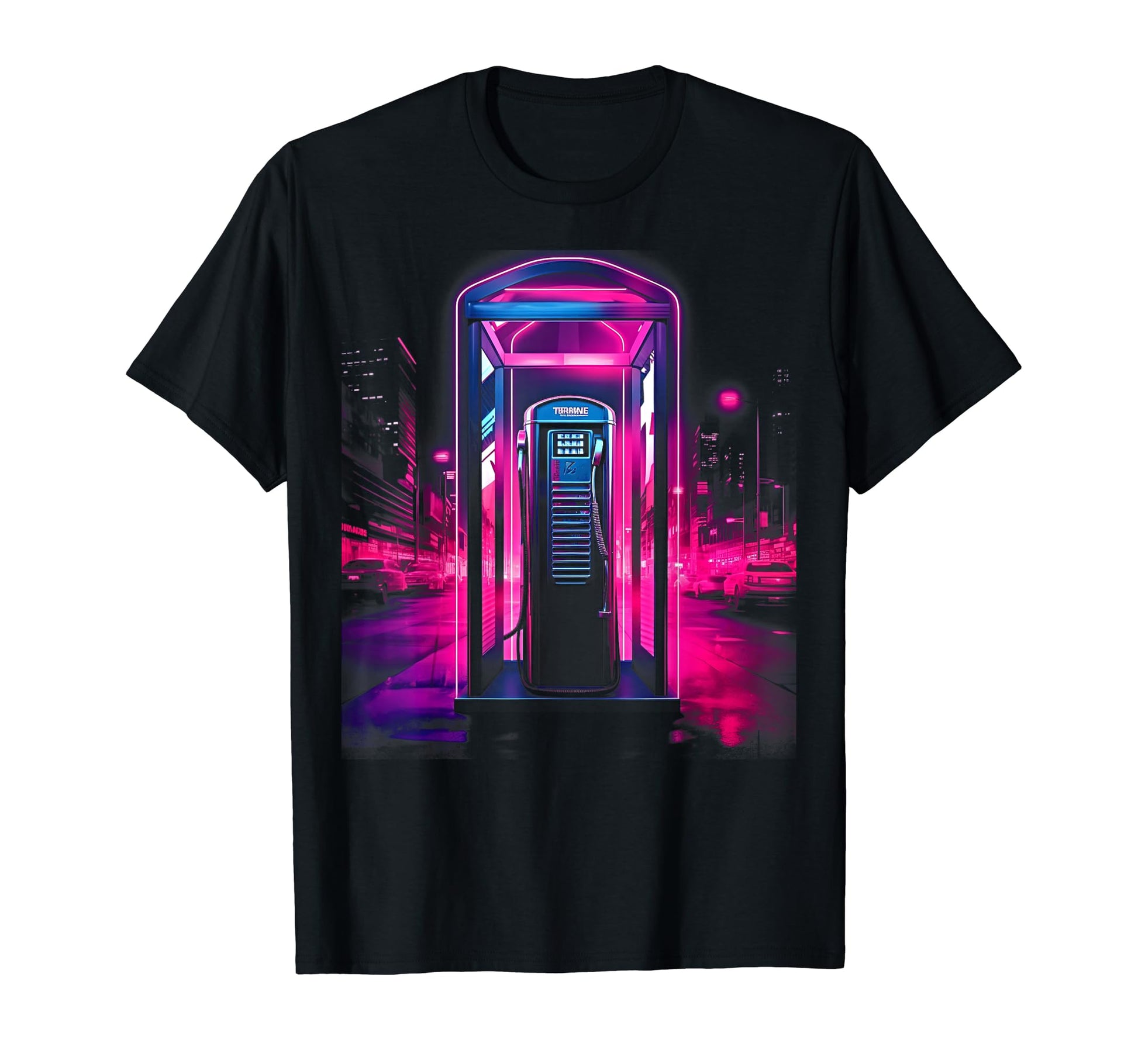 Vaporwave Phone Booth 80S Synthwave 3 T-Shirt - Trendy Graphic Men Women - T-Shirt, Sweatshirt, Hoodie