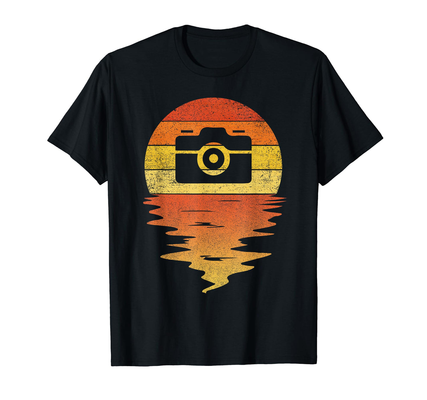 Camera Sunset 70S Camera Photographer T-Shirt - Aesthetic Graphic Men Women - T-Shirt, Sweatshirt, Hoodie