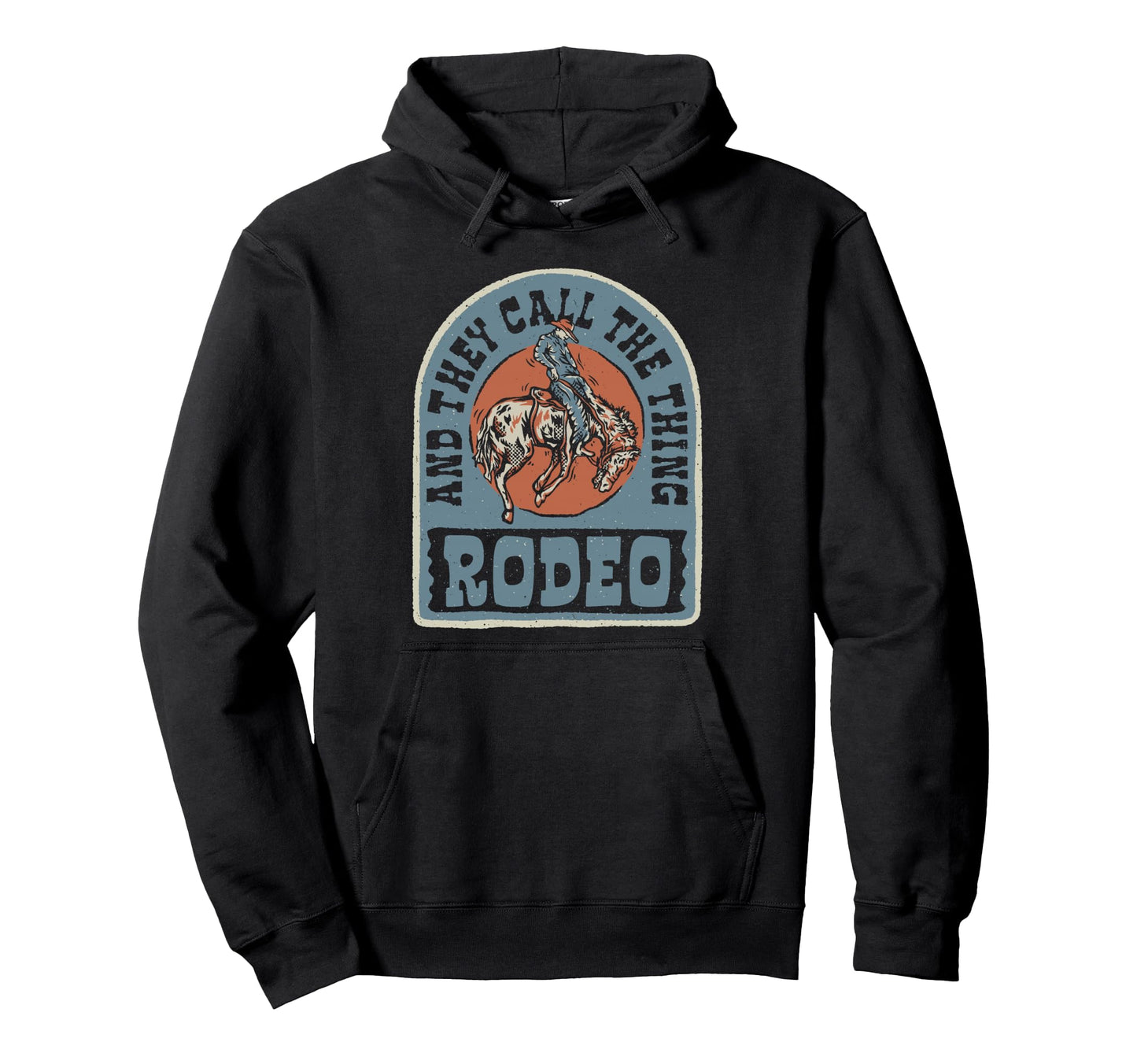 Rodeo Cowboy Cowgirl Horse Equestrian Hoodie - Unique Graphic for Adults - T-Shirt, Sweatshirt, Hoodie