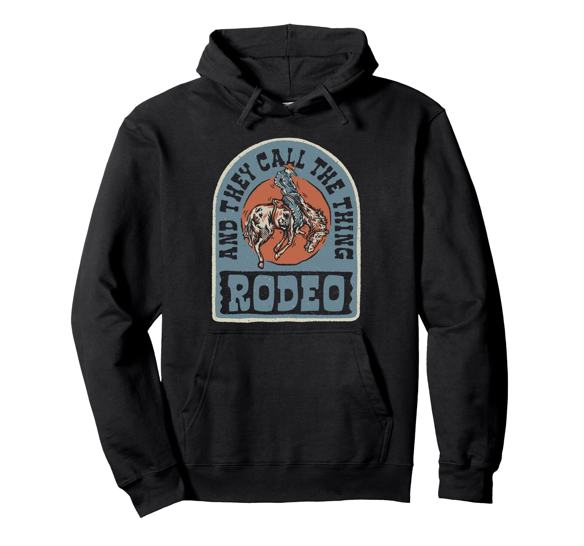 Rodeo Cowboy Cowgirl Horse Equestrian Hoodie - Unique Graphic for Adults - T-Shirt, Sweatshirt, Hoodie