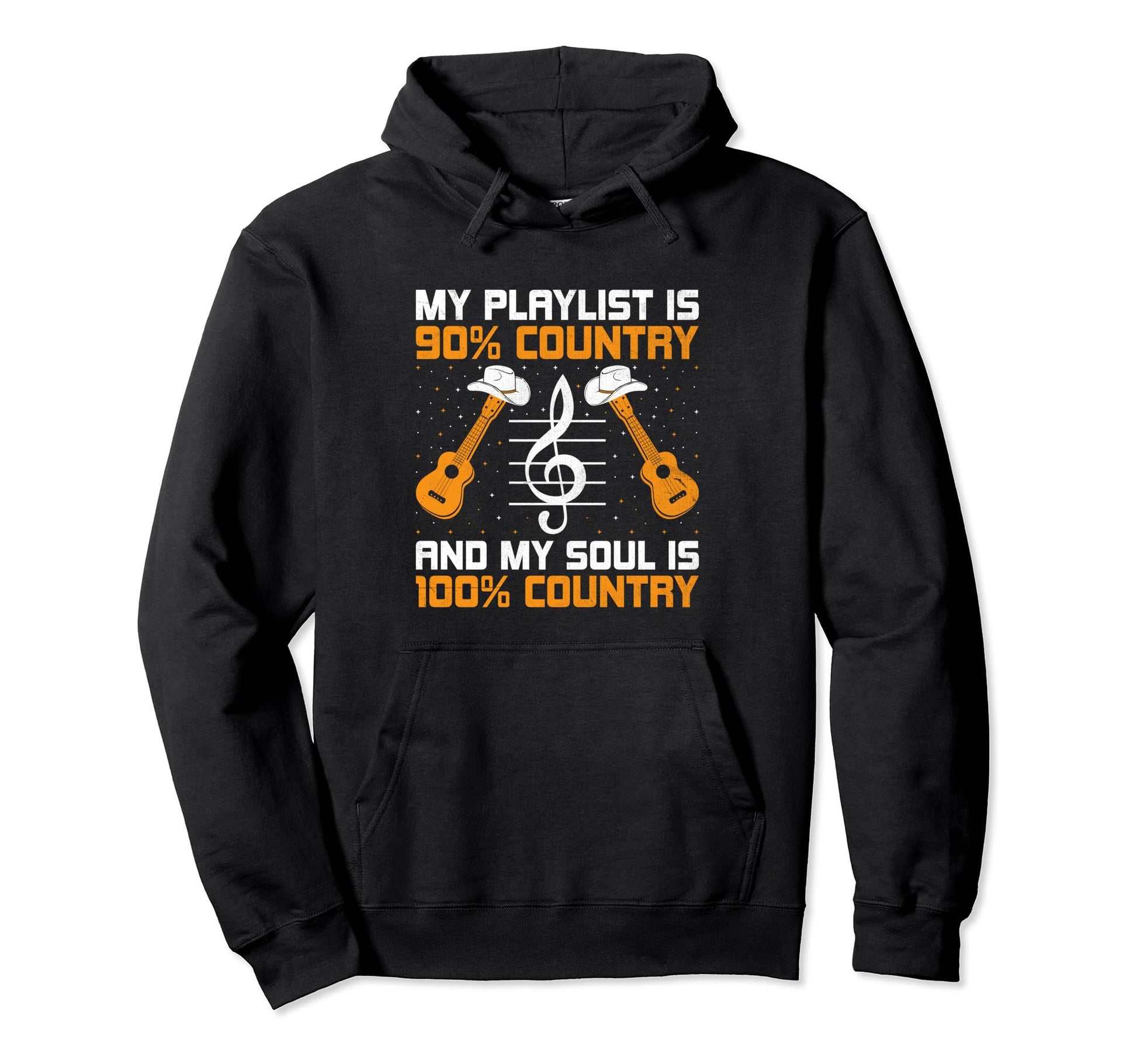 County Music Music Lover Western Hoodie - Fun Novelty Design Men Women - T-Shirt, Sweatshirt, Hoodie