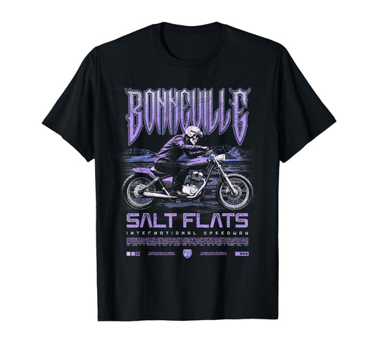 Bonneville Salt Flats Motorcycle Racing T-Shirt - Novelty Apparel Unisex - T-Shirt, Sweatshirt, Hoodie